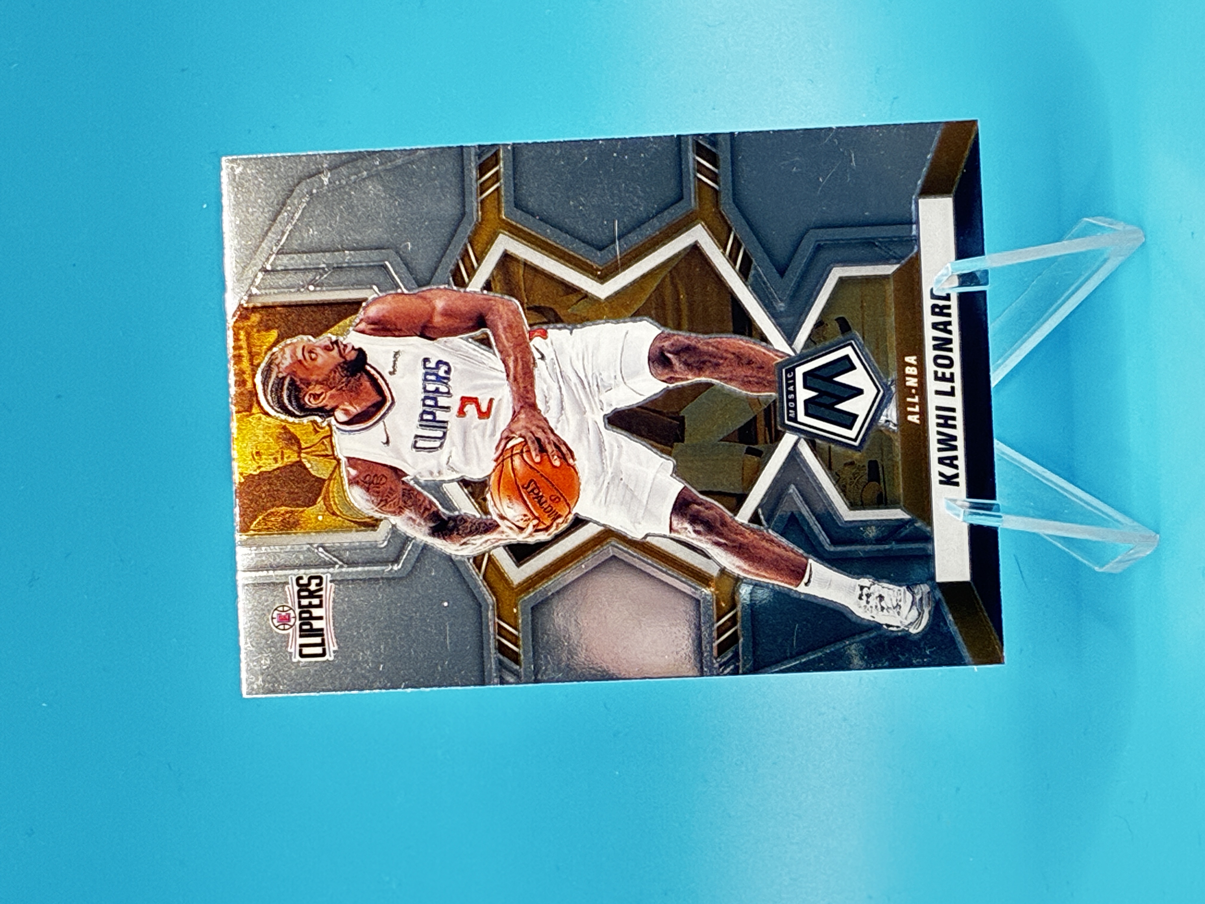 2021/2022 Panini Mosaic Kawhi Leonard All-NBA #285 Los Angeles Clippers – Vorderseite