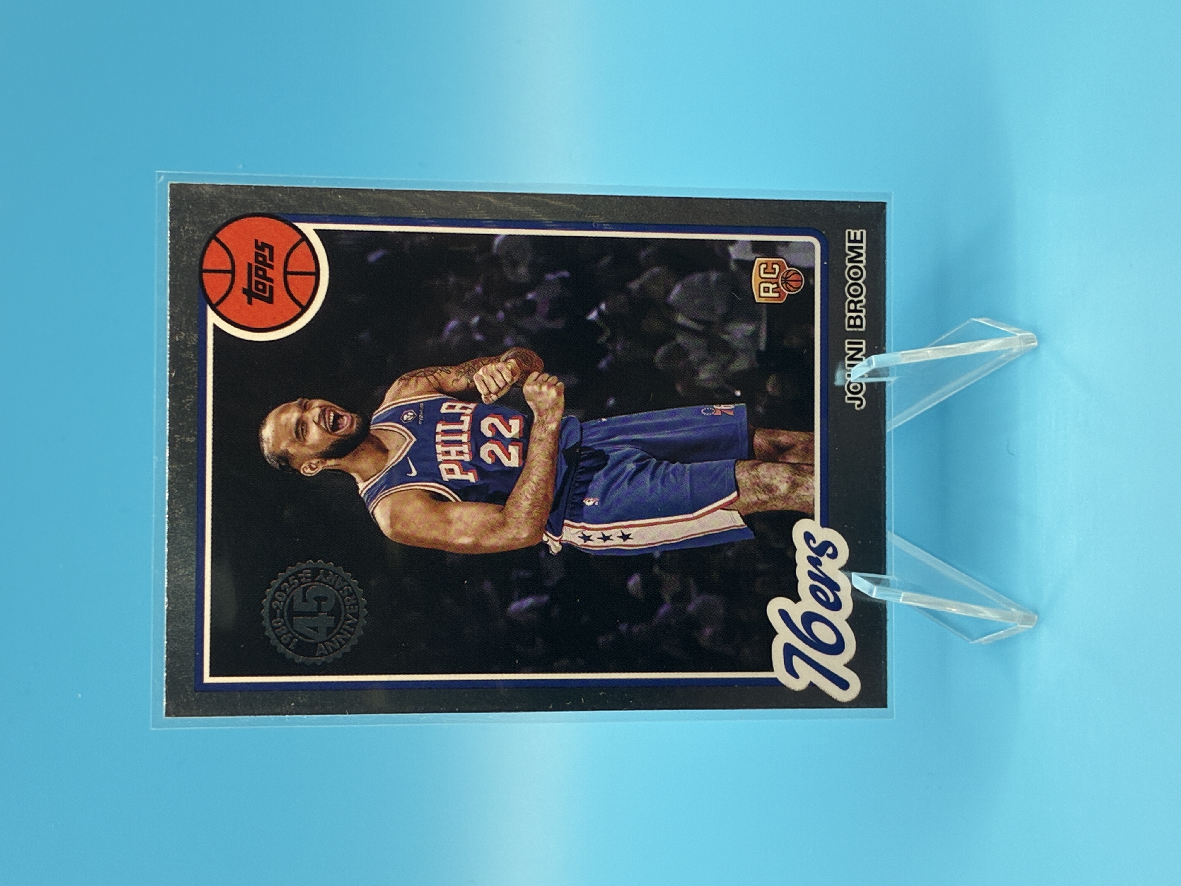 2025 Topps Flagship Johni Broome 45th #80BK-78 Philadelphia 76ers – Vorderseite