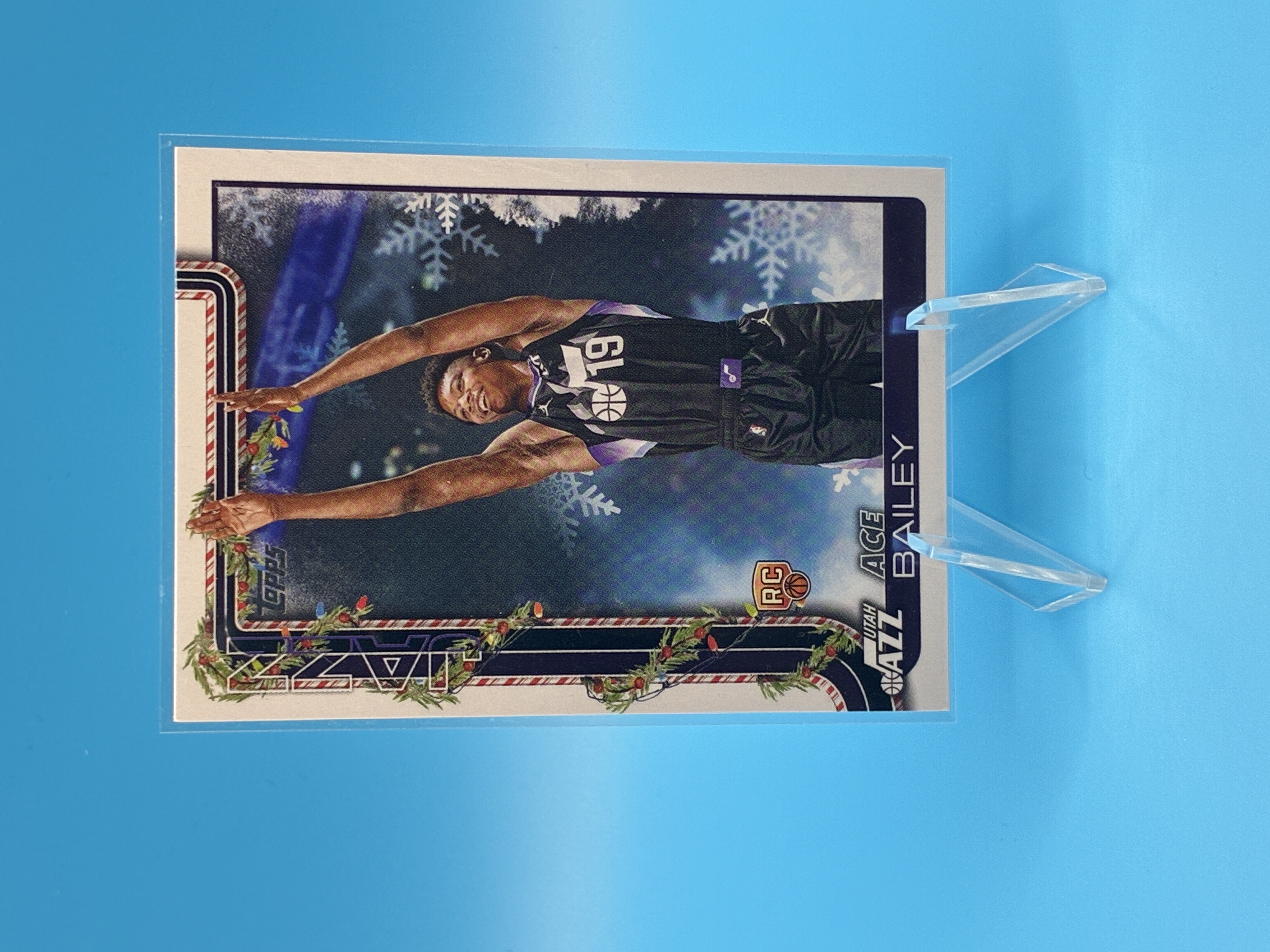 2025/2026 Topps Holiday Ace Bailey #H165 Utah Jazz – Vorderseite