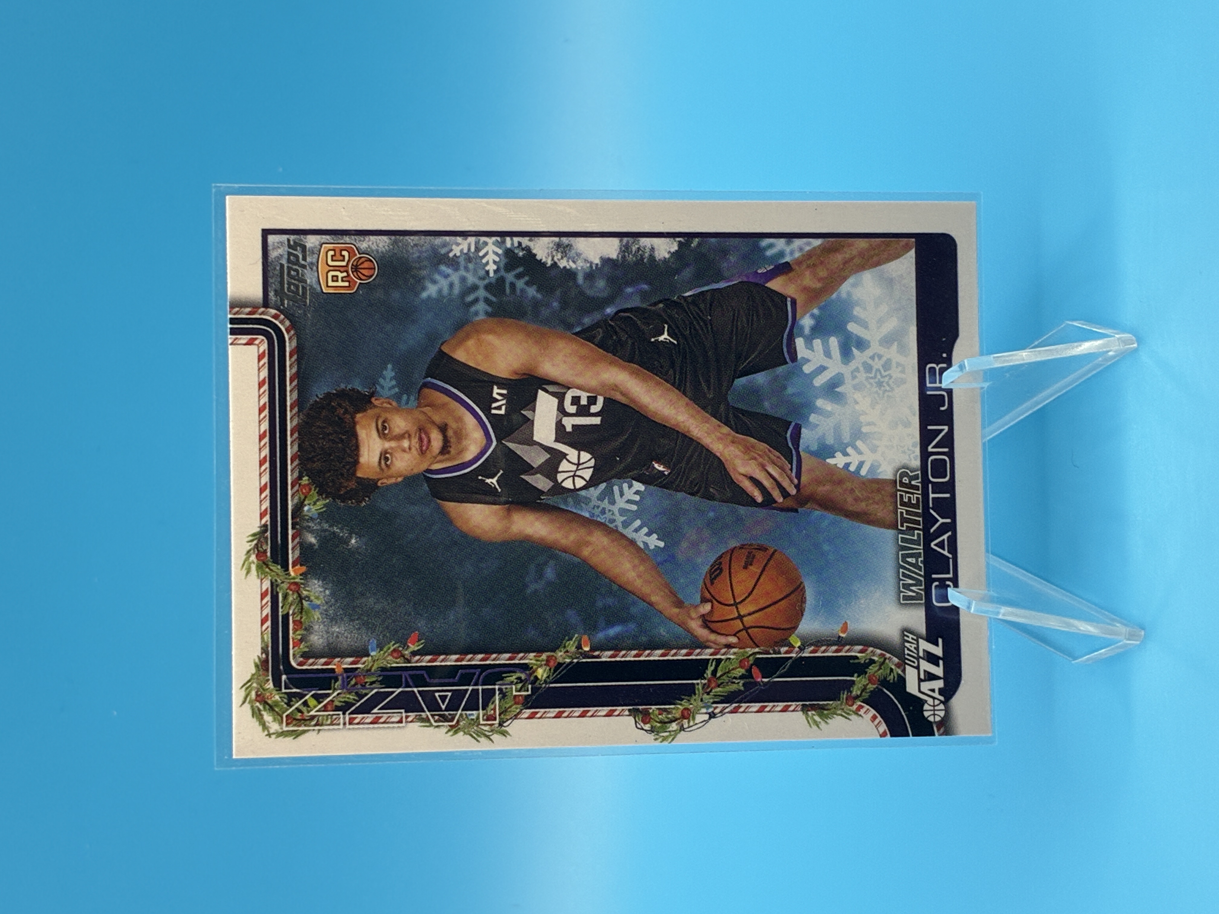 2025/2026 Topps Holiday Walter Clayton Jr. #H178 Utah Jazz – Vorderseite