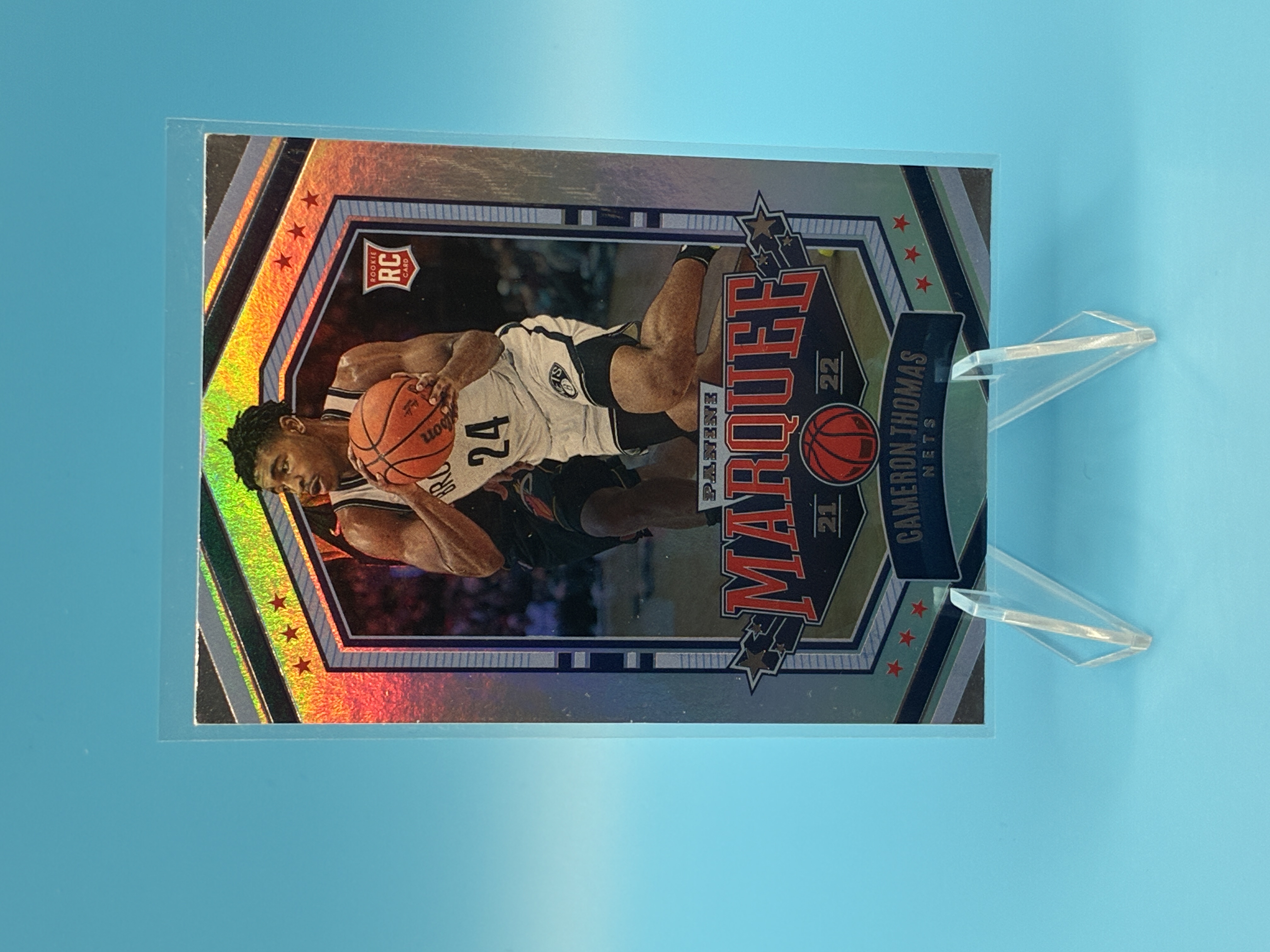 2021/2022 Panini Chronicles Cameron Thomas Marquee #340 Brooklyn Nets – Vorderseite