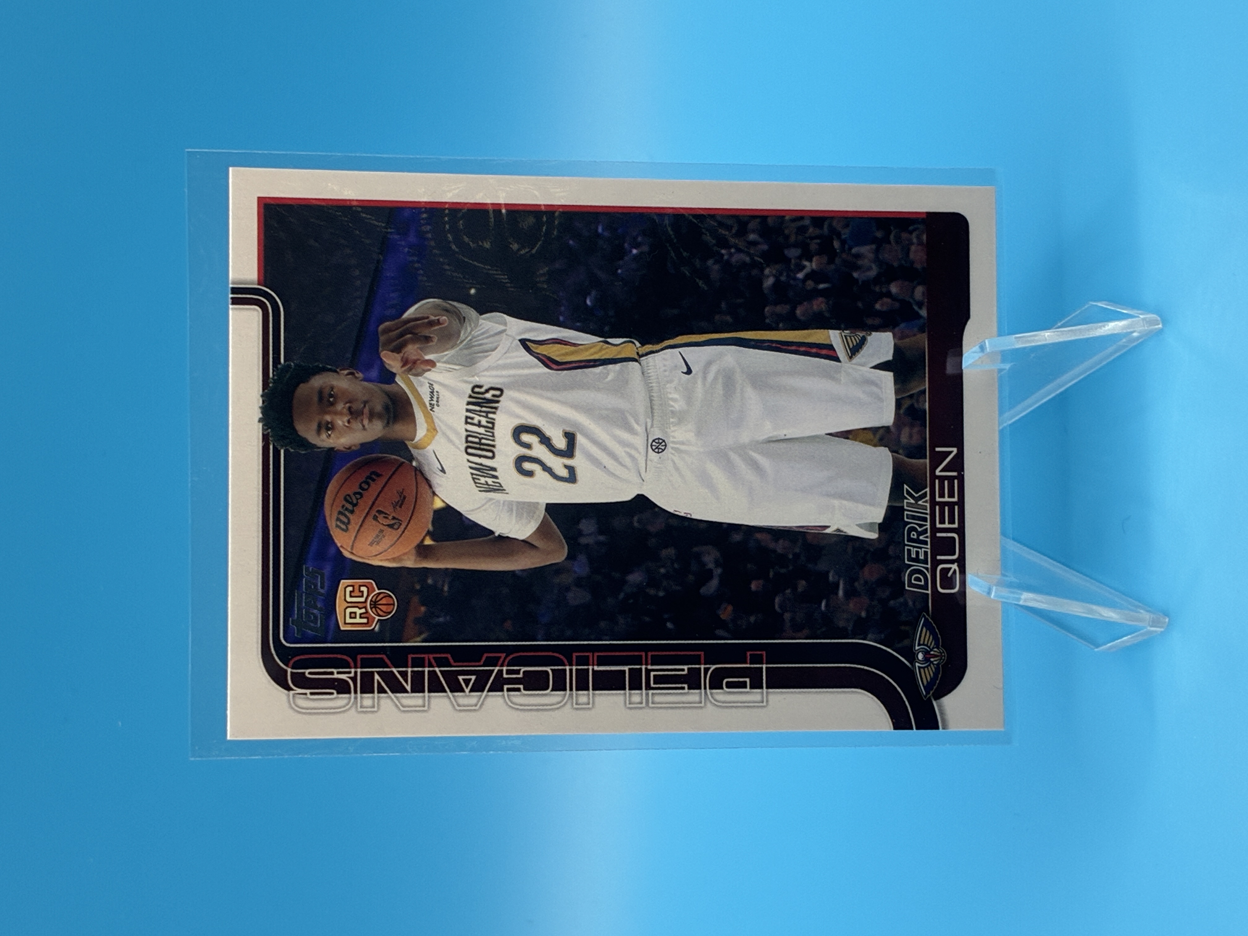 2025/2026 Topps Flagship Derik Queen #213 New Orleans Pelicans – Vorderseite