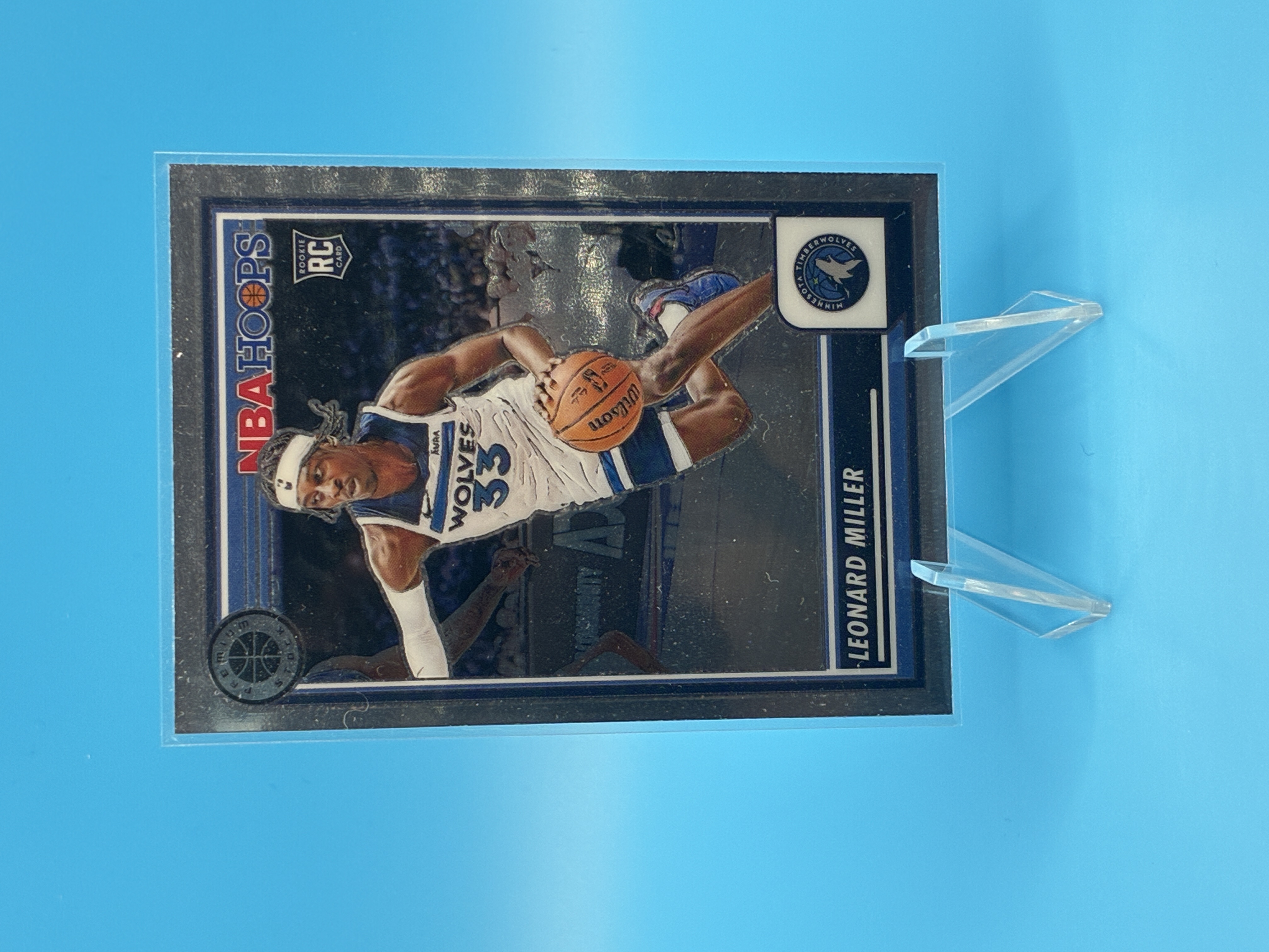 2023/2024 Panini NBA Hoops Leonard Miller #80 Minnesota Timberwolves – Vorderseite