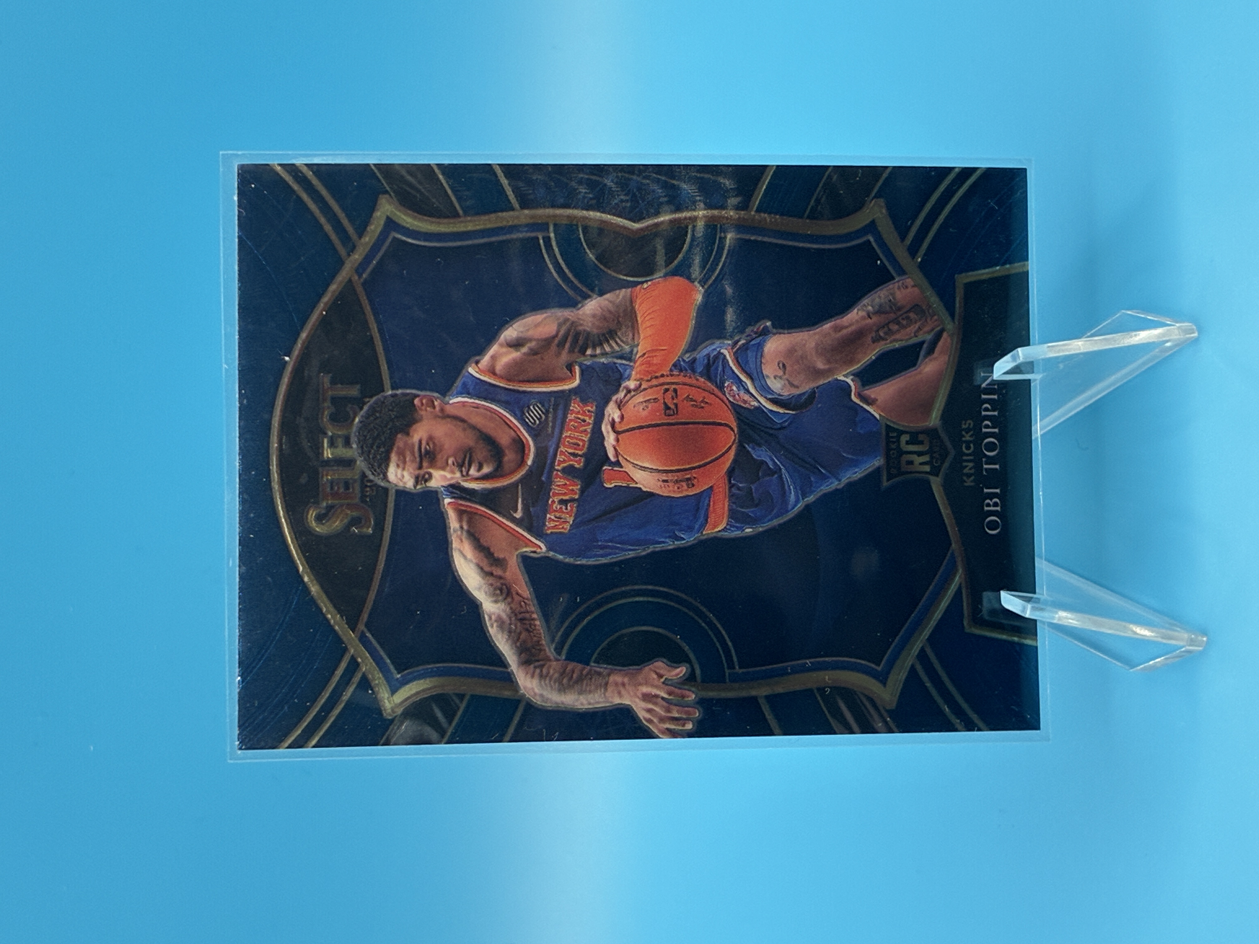 2020/2021 Panini Select Obi Toppin Blue Concourse #68 New York Knicks – Vorderseite