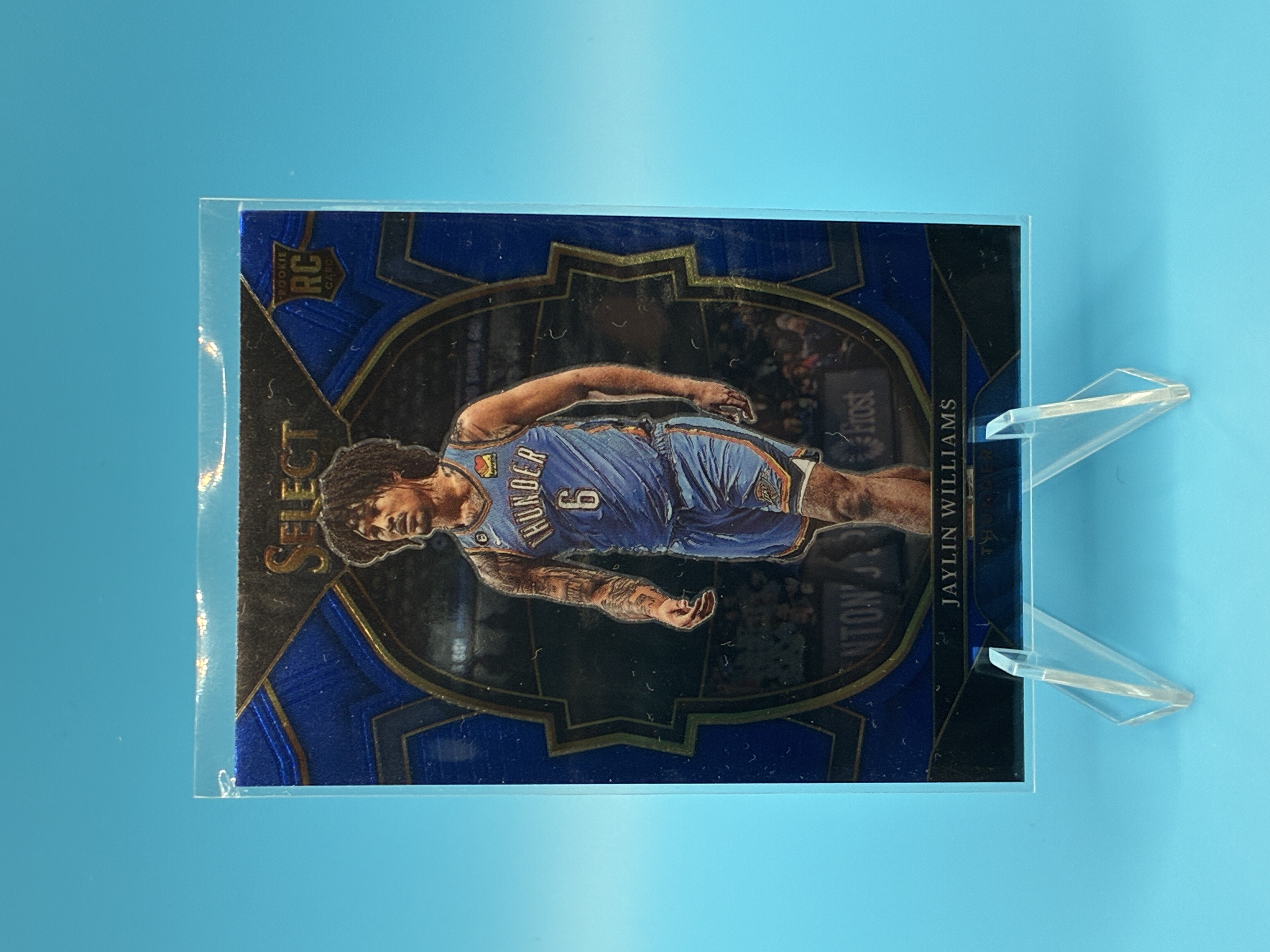 2022/2023 Panini Select Jaylin Williams Blue Concourse #99 Oklahoma City Thunder – Vorderseite