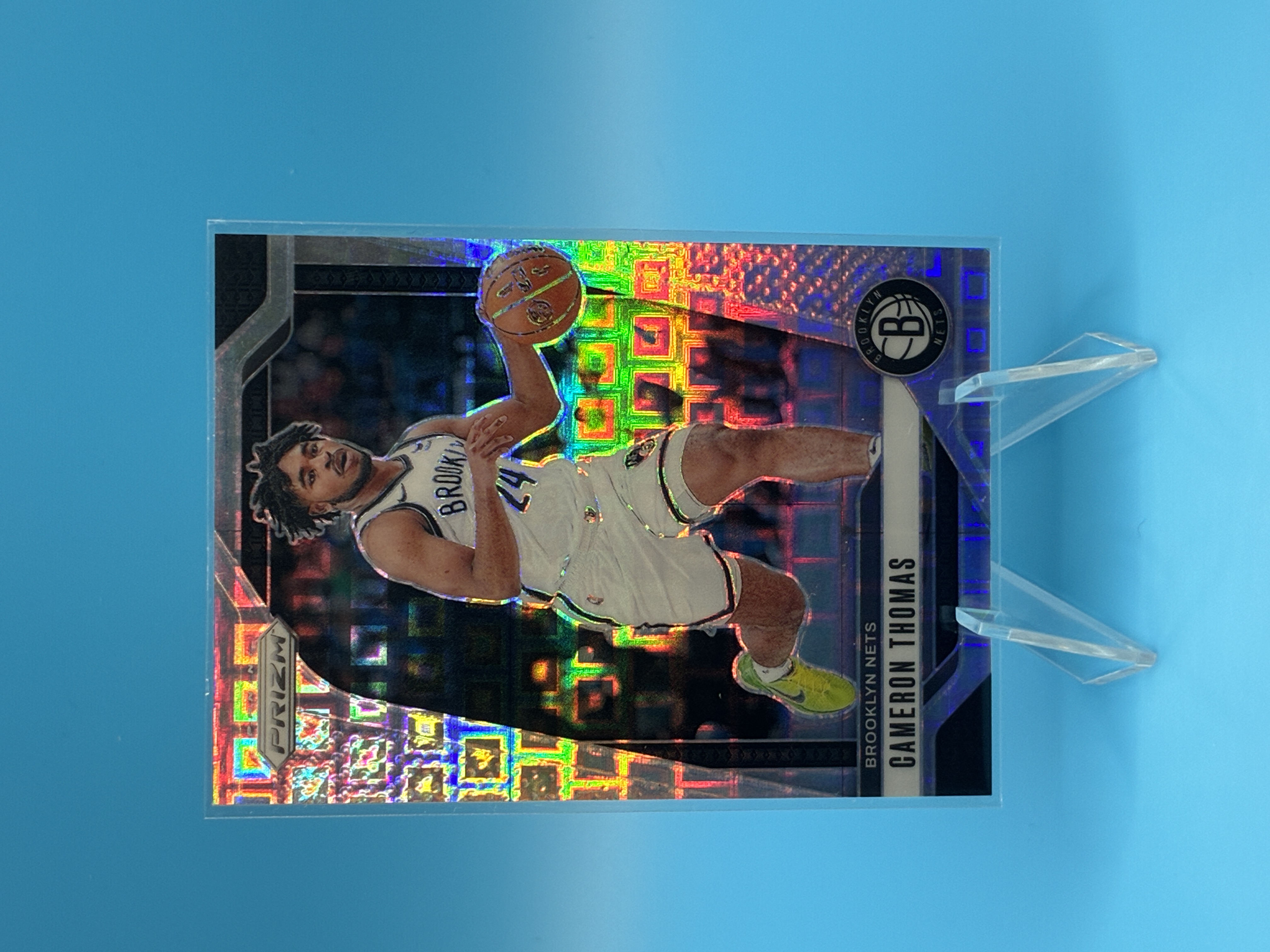 2024/2025 Panini Prizm Cameron Thomas Pandora 135/150 #91 Brooklyn Nets – Vorderseite