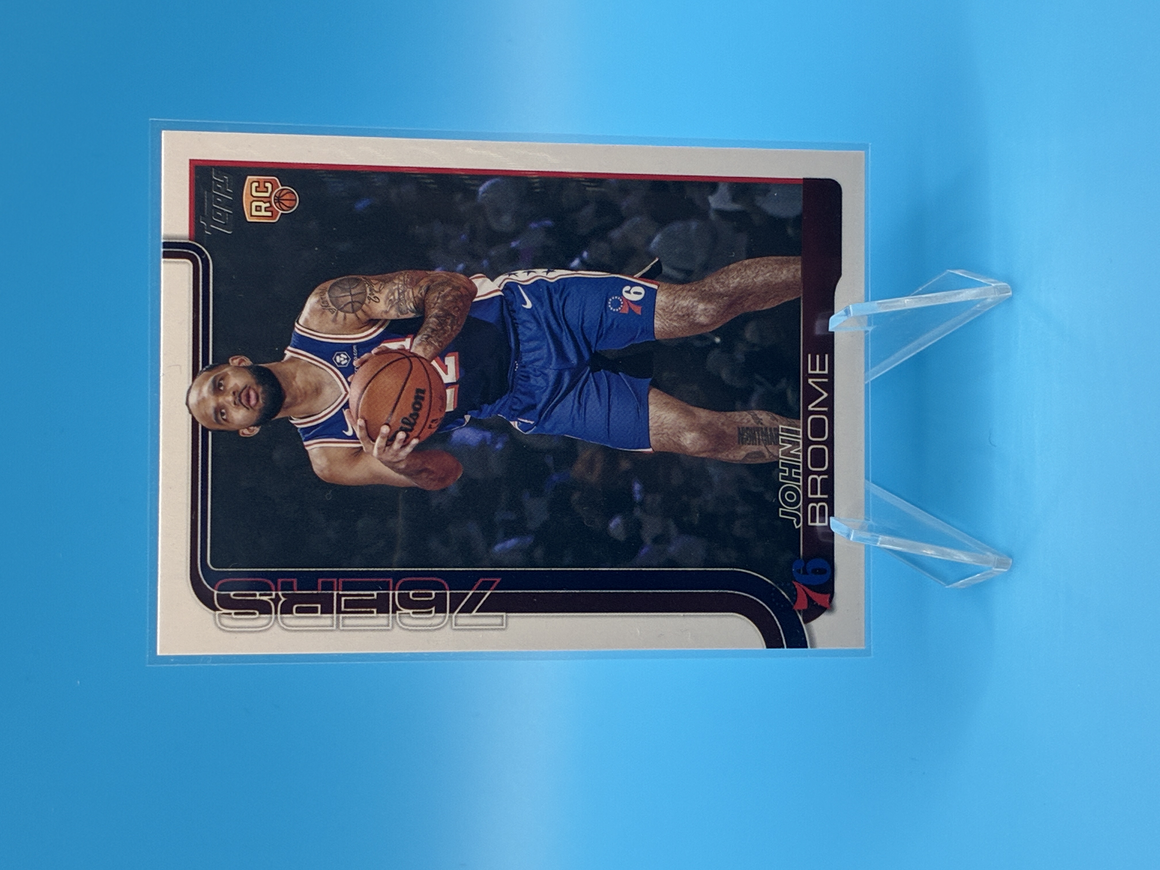 2025/2026 Topps Flagship Johni Broome #235 Philadelphia 76ers – Vorderseite