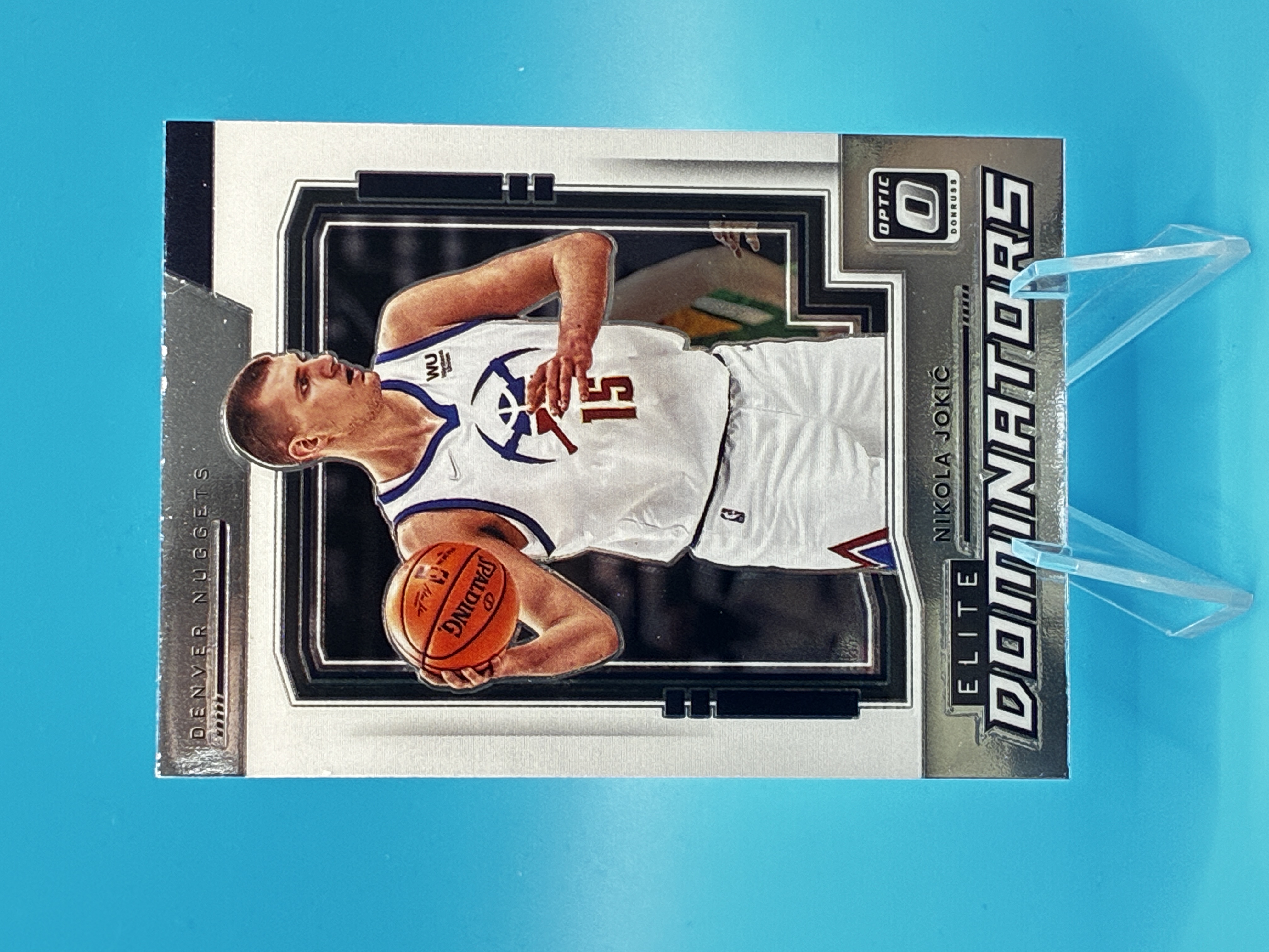 2021/2022 Panini Optic Nikola Jokić Elite Dominators #15 Denver Nuggets – Vorderseite