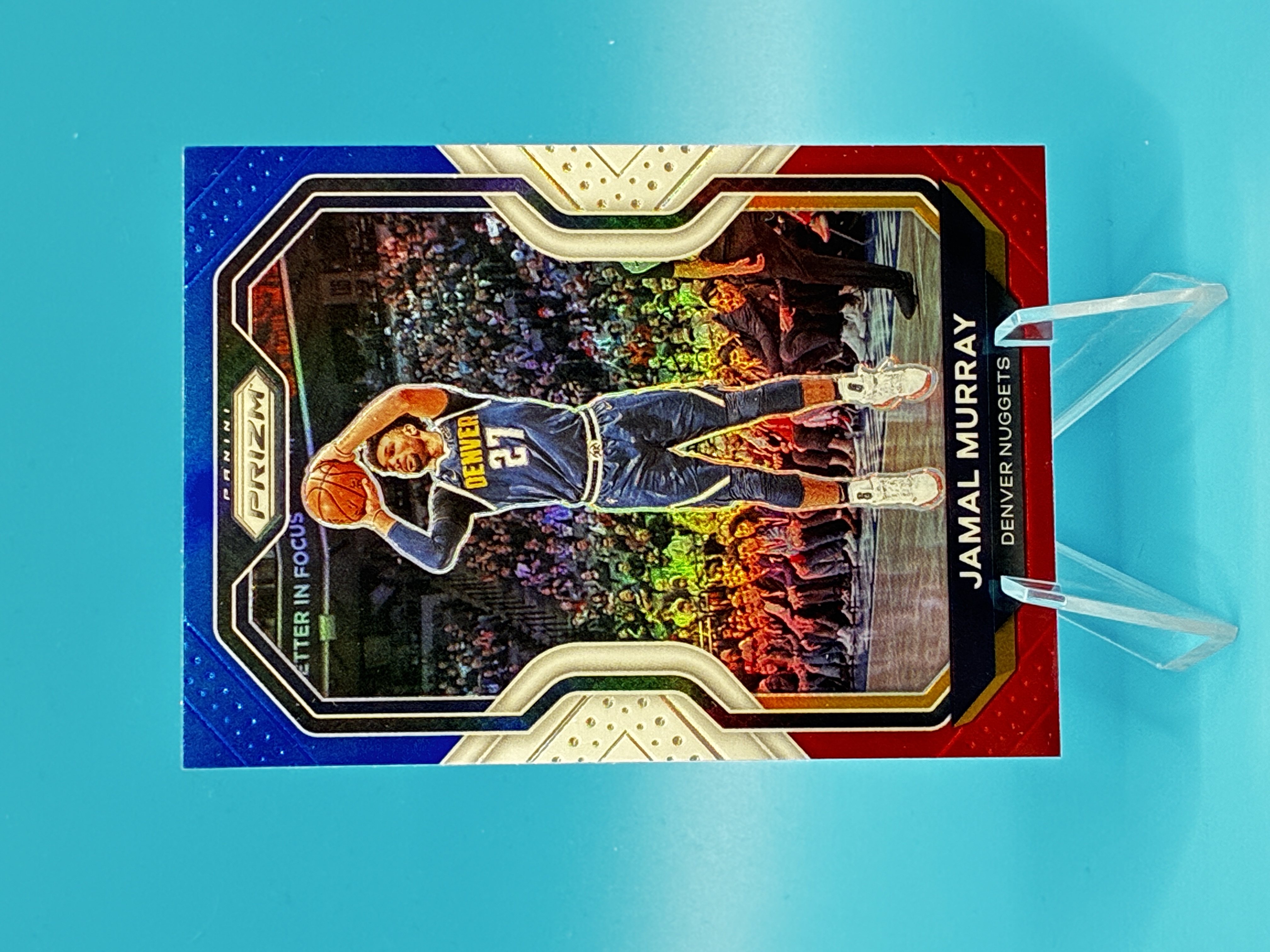 2020/2021 Panini Prizm Jamal Murray Red White Blue #124 Denver Nuggets – Vorderseite
