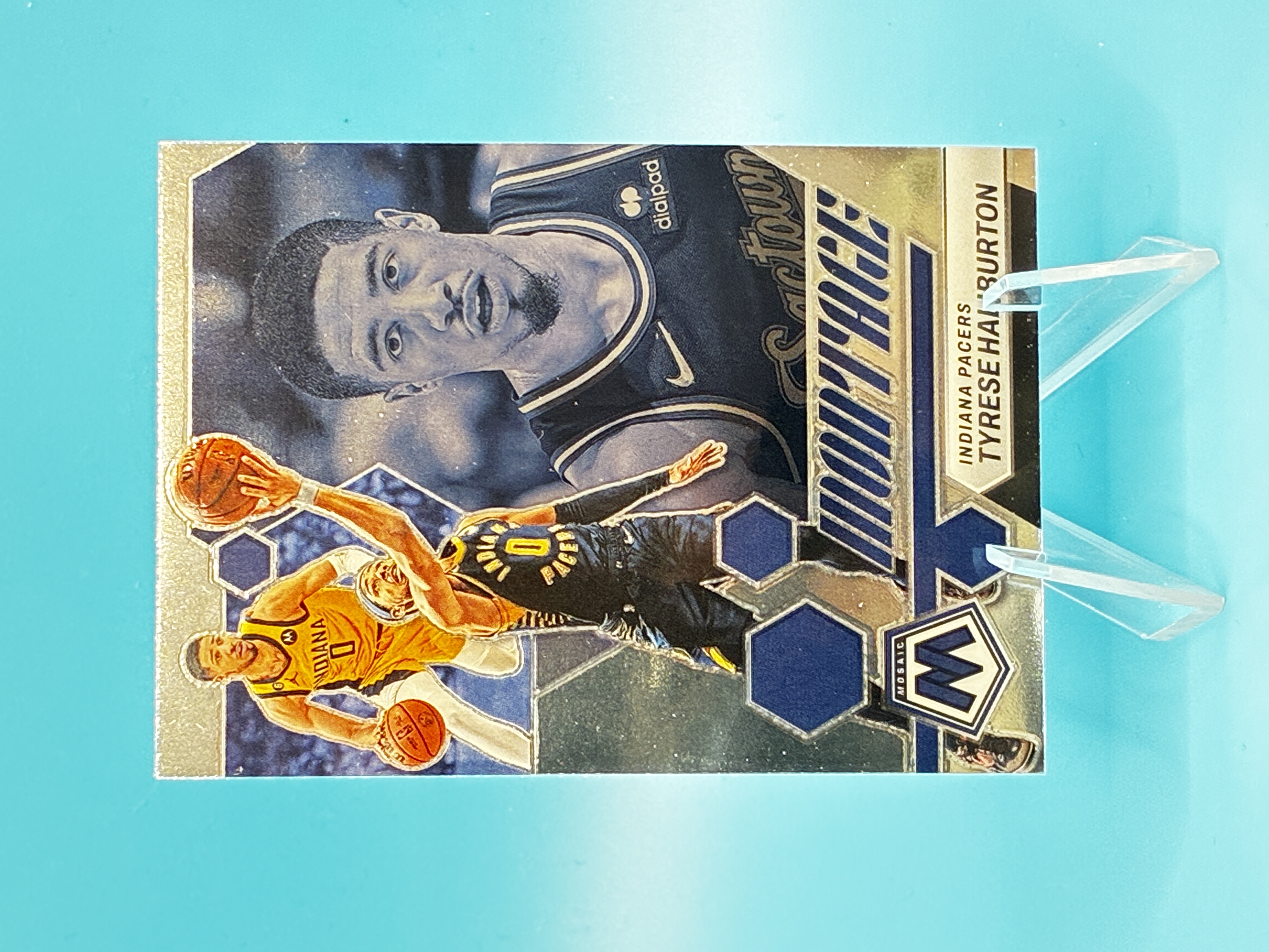 2022/2023 Panini Mosaic Tyrese Haliburton Montage #30 Indiana Pacers – Vorderseite