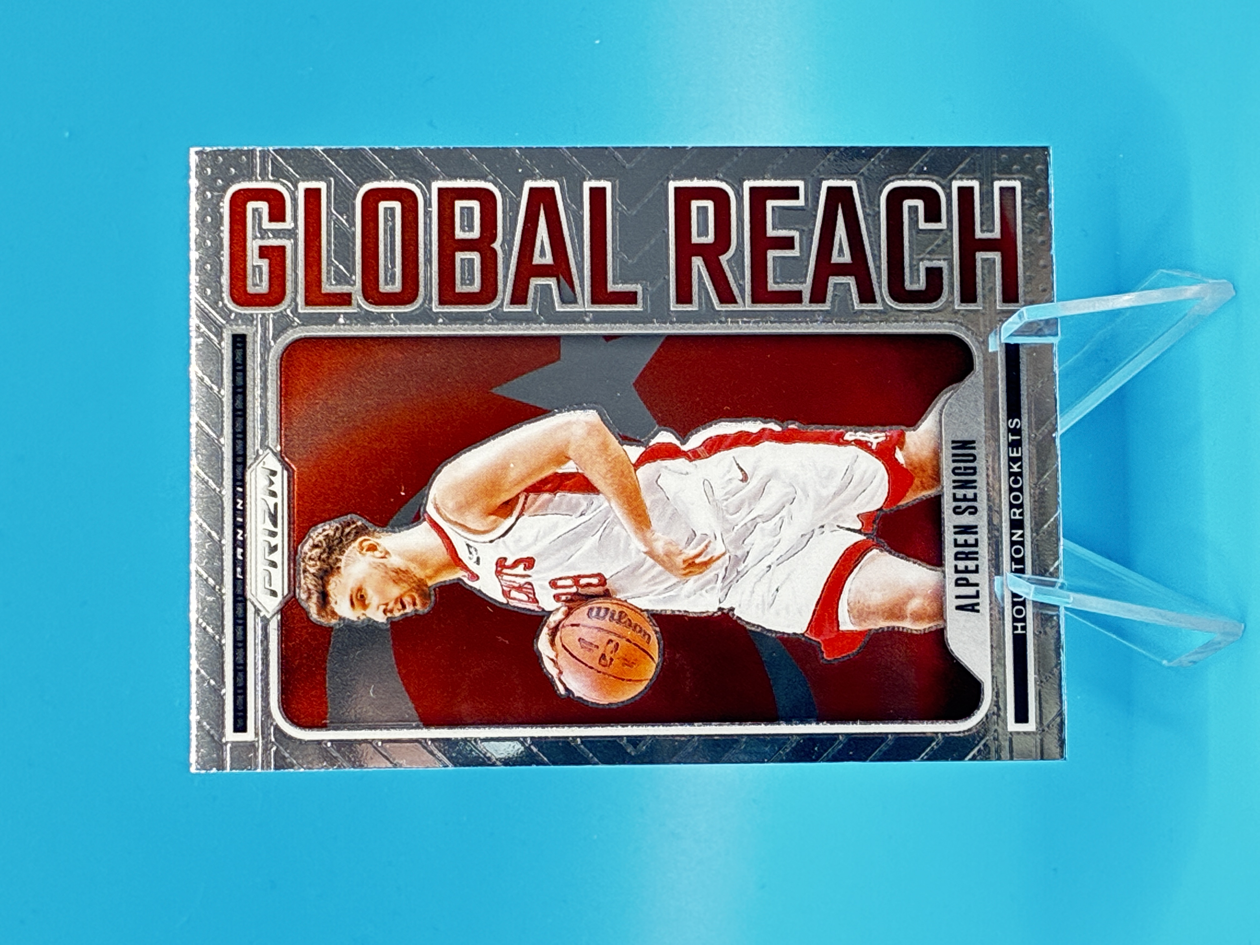 2024/2025 Panini Prizm Alperen Sengün Global Reach #1 Houston Rockets – Vorderseite