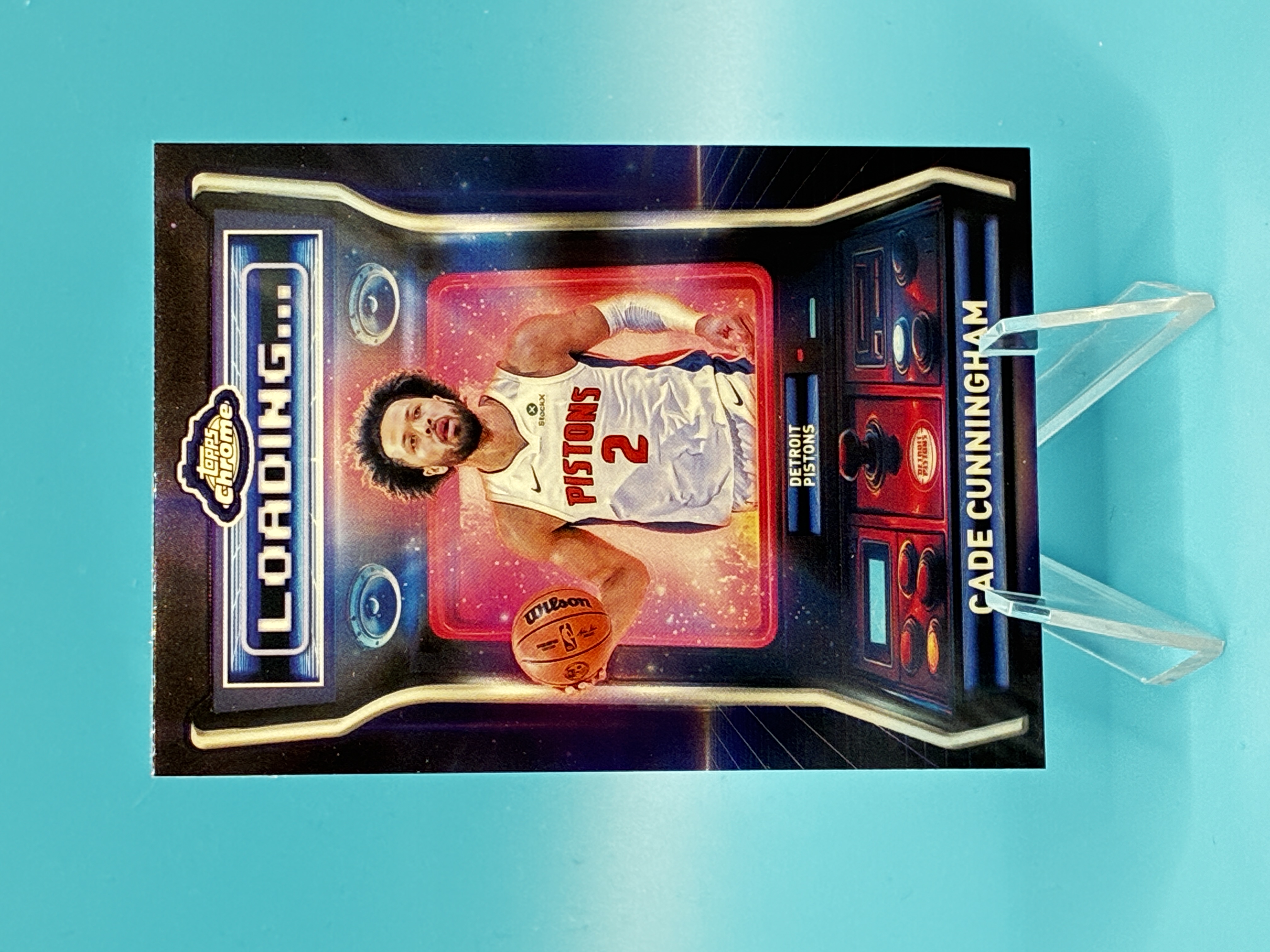 2025/2026 Topps Chrome Cade Cunningham Loading... #LD-7 Detroit Pistons – Vorderseite