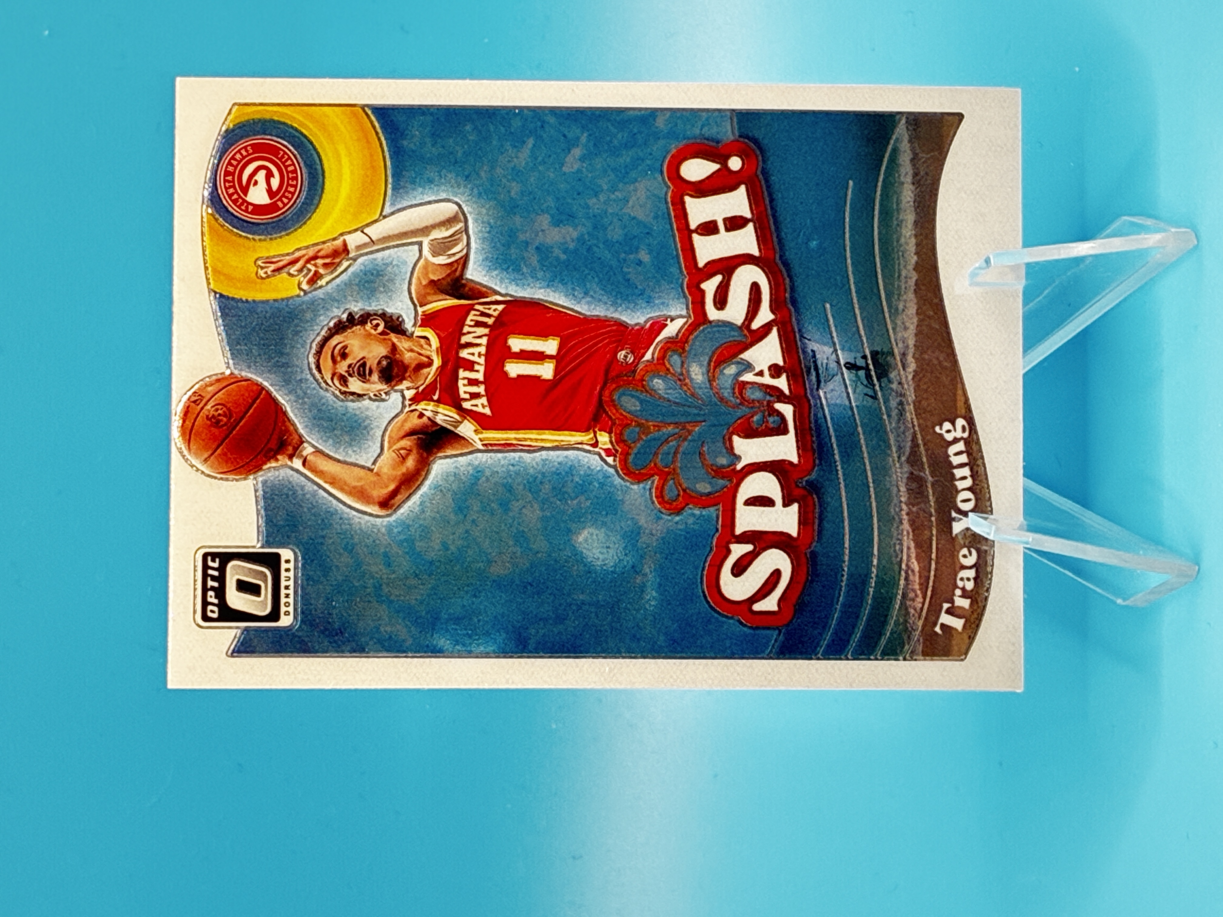 2023/2024 Panini Optic Trae Young Splash! #1 Atlanta Hawks – Vorderseite