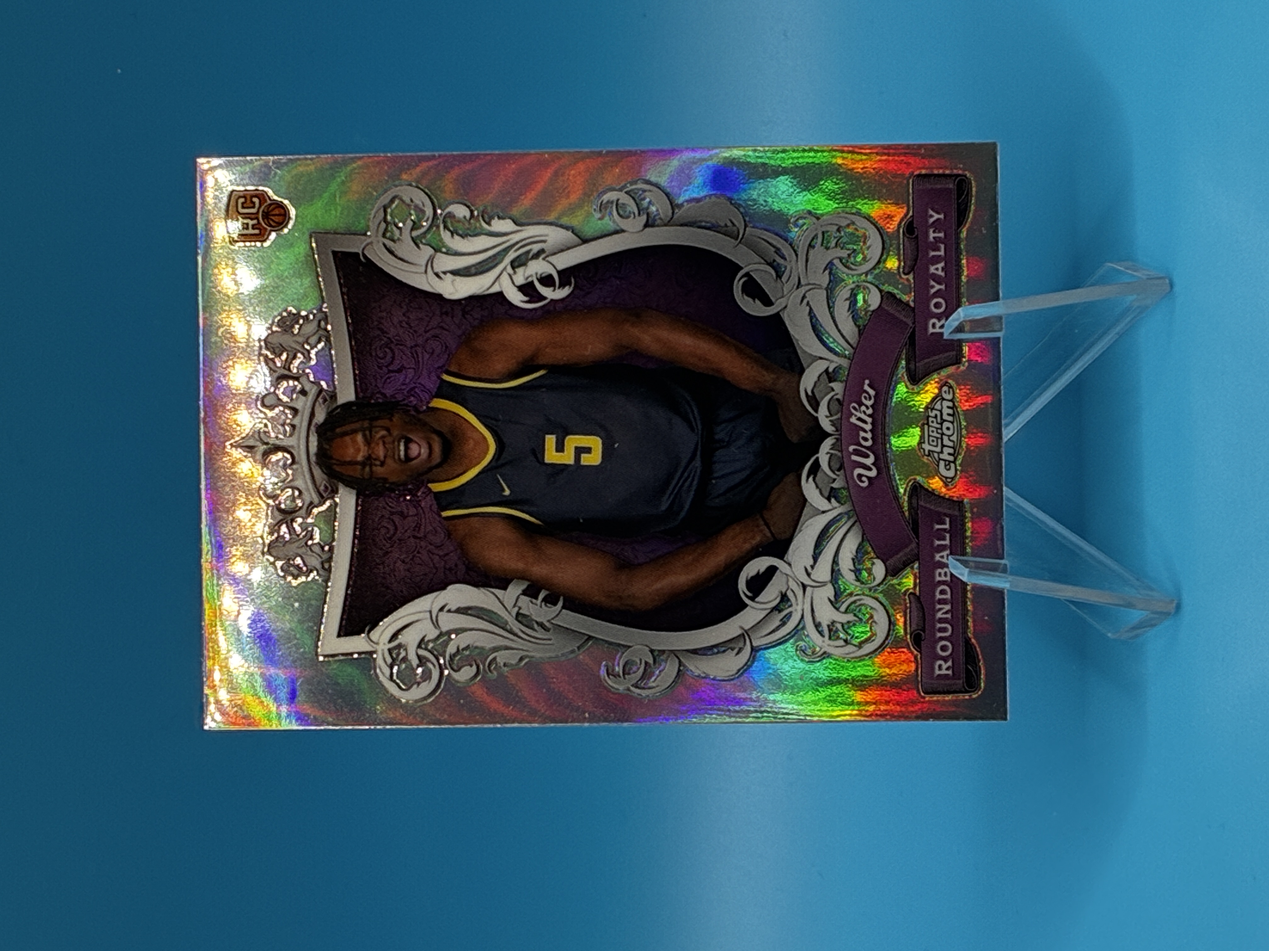 2023/2024 Topps Chrome Jarace Walker Refractor Roundball Royalty #RR-30 Indiana Pacers – Vorderseite
