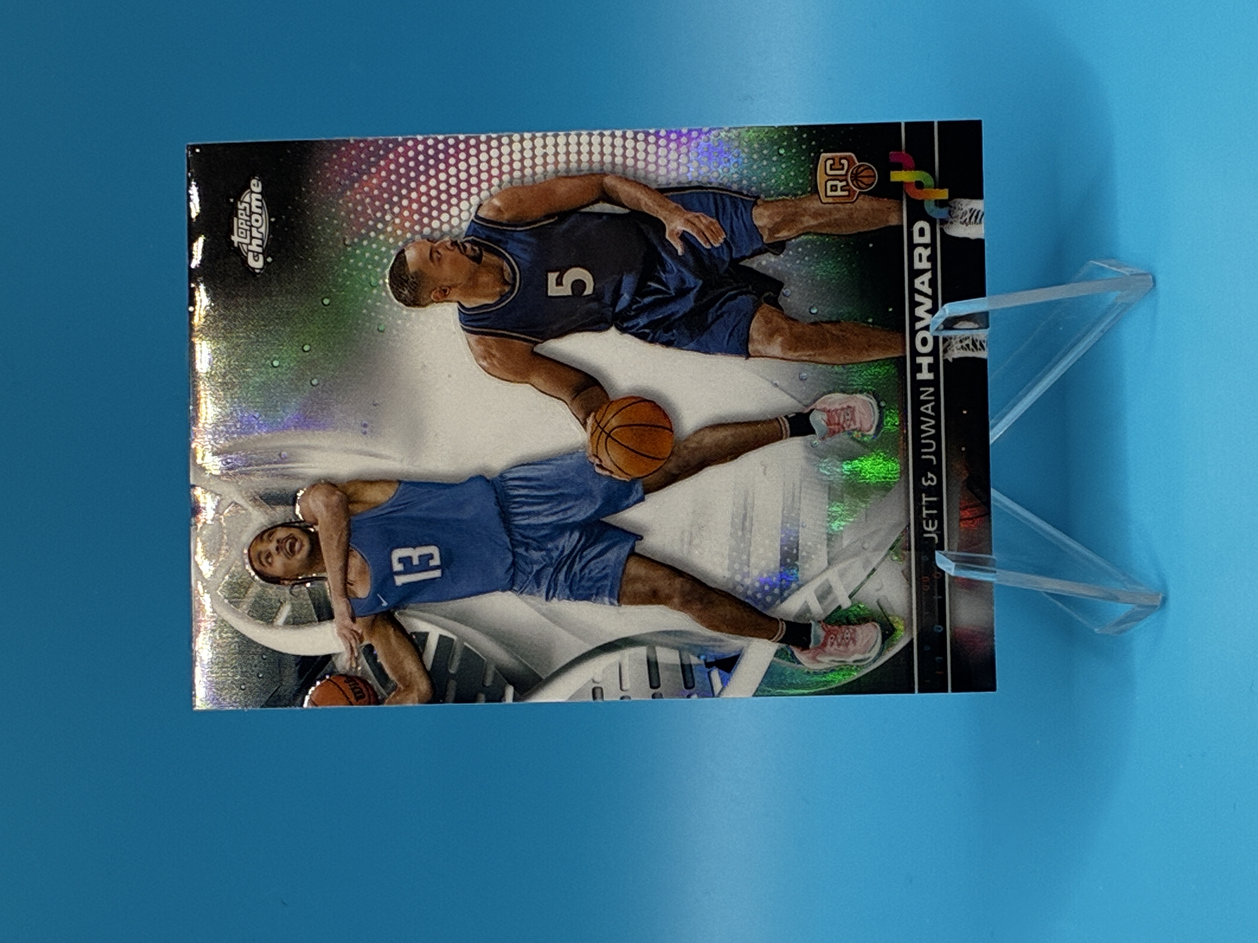 2023/2024 Topps Chrome Jett Howard und Juwan Howard DNA #DNA-3 Orlando Magic – Vorderseite