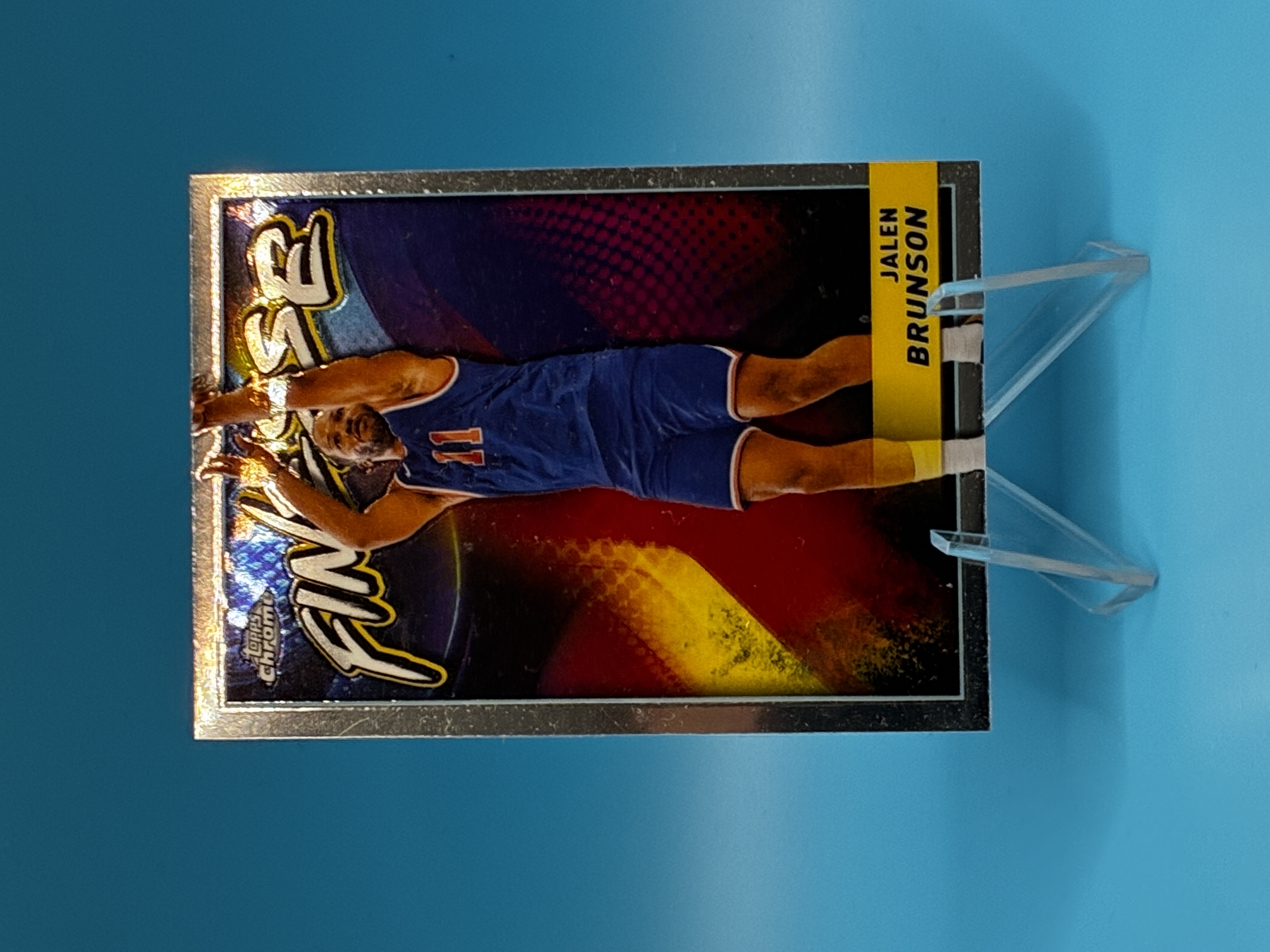 2023/2024 Topps Chrome Jalen Brunson Finesse #F-14 New York Knicks – Vorderseite