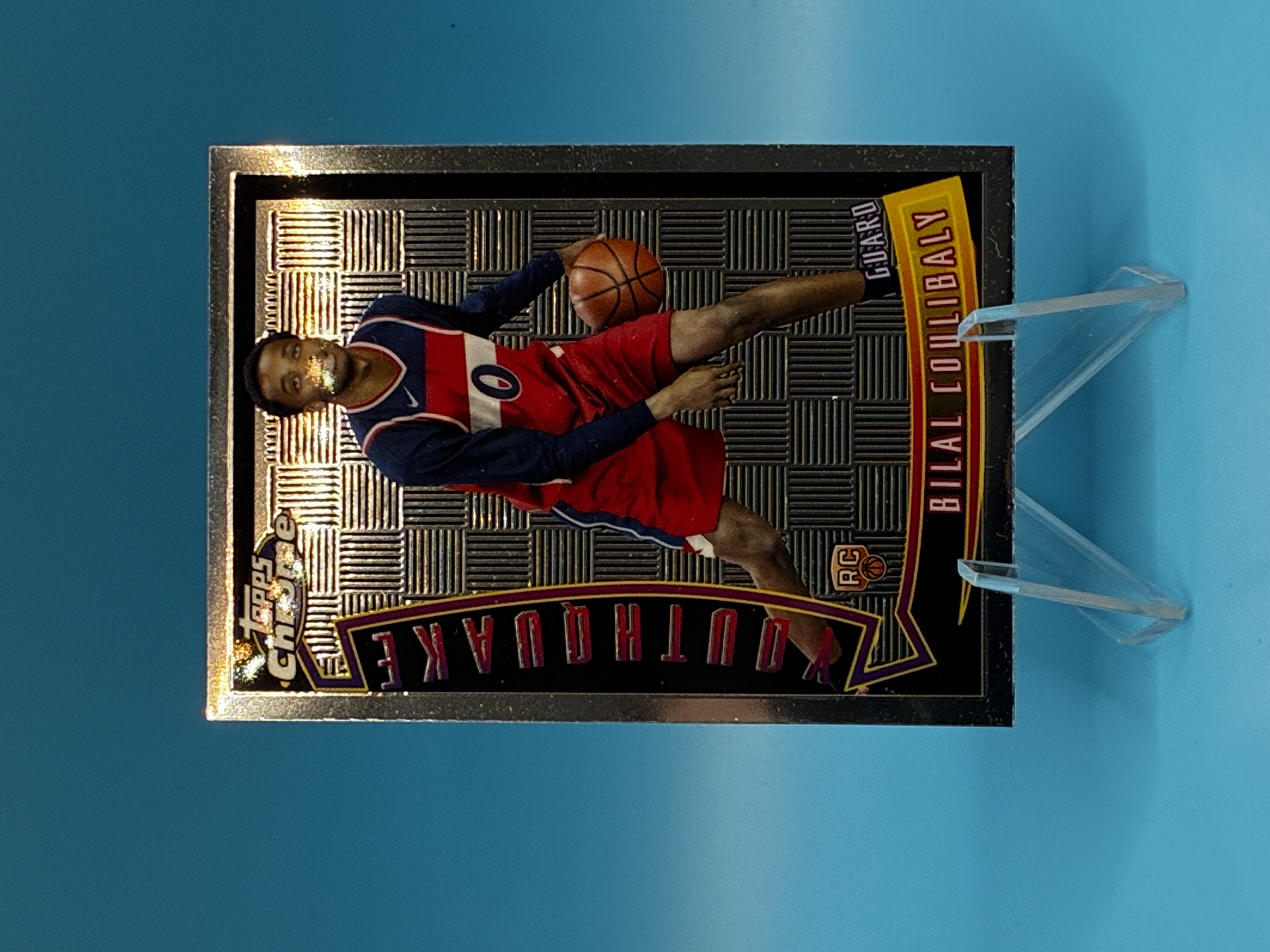 2023/2024 Topps Chrome Bilal Coulibaly Youthquake #YQ-6 Washington Wizards – Vorderseite