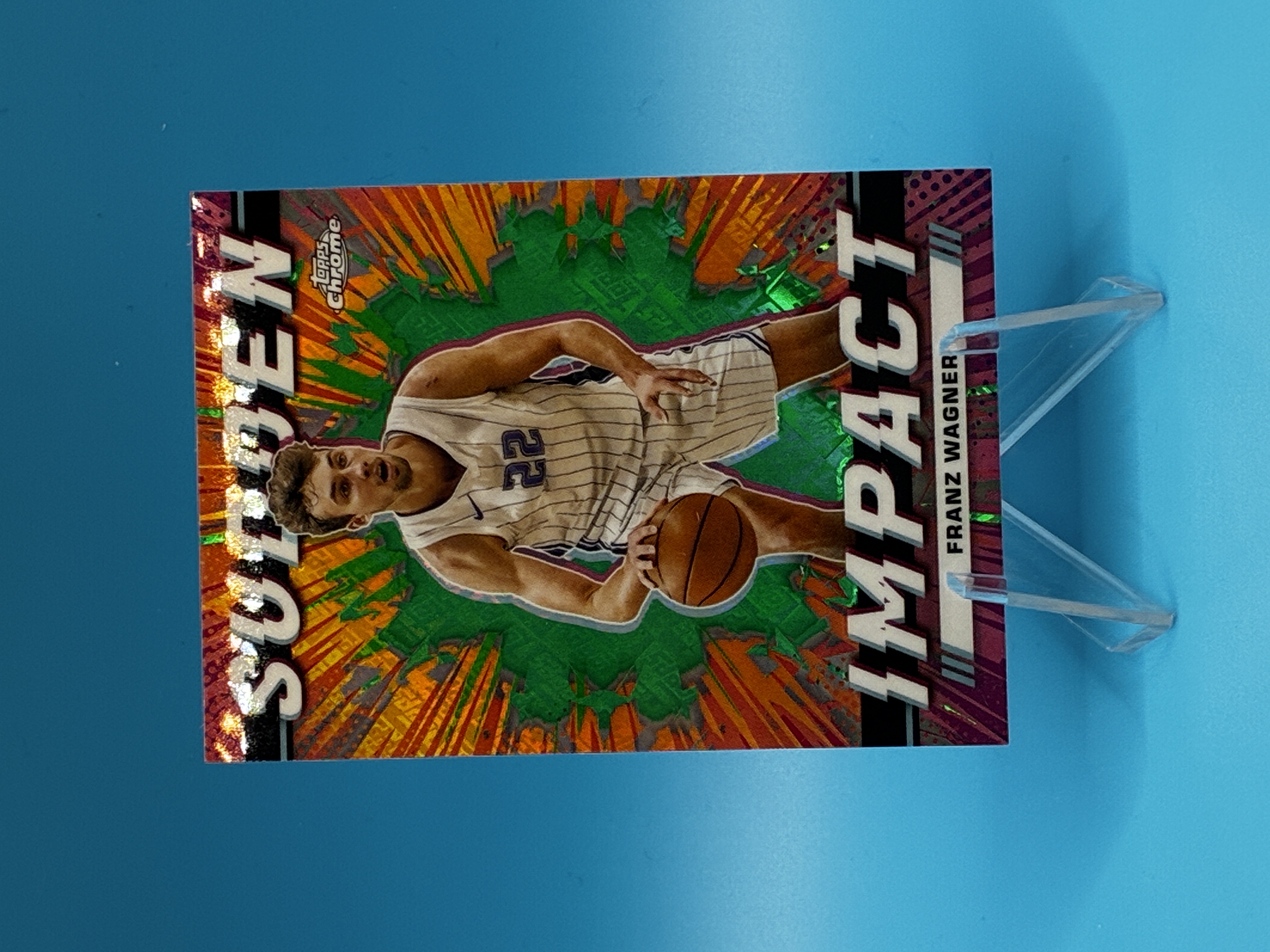2023/2024 Topps Chrome Franz Wagner Sudden Impact #SI-24 Orlando Magic – Vorderseite