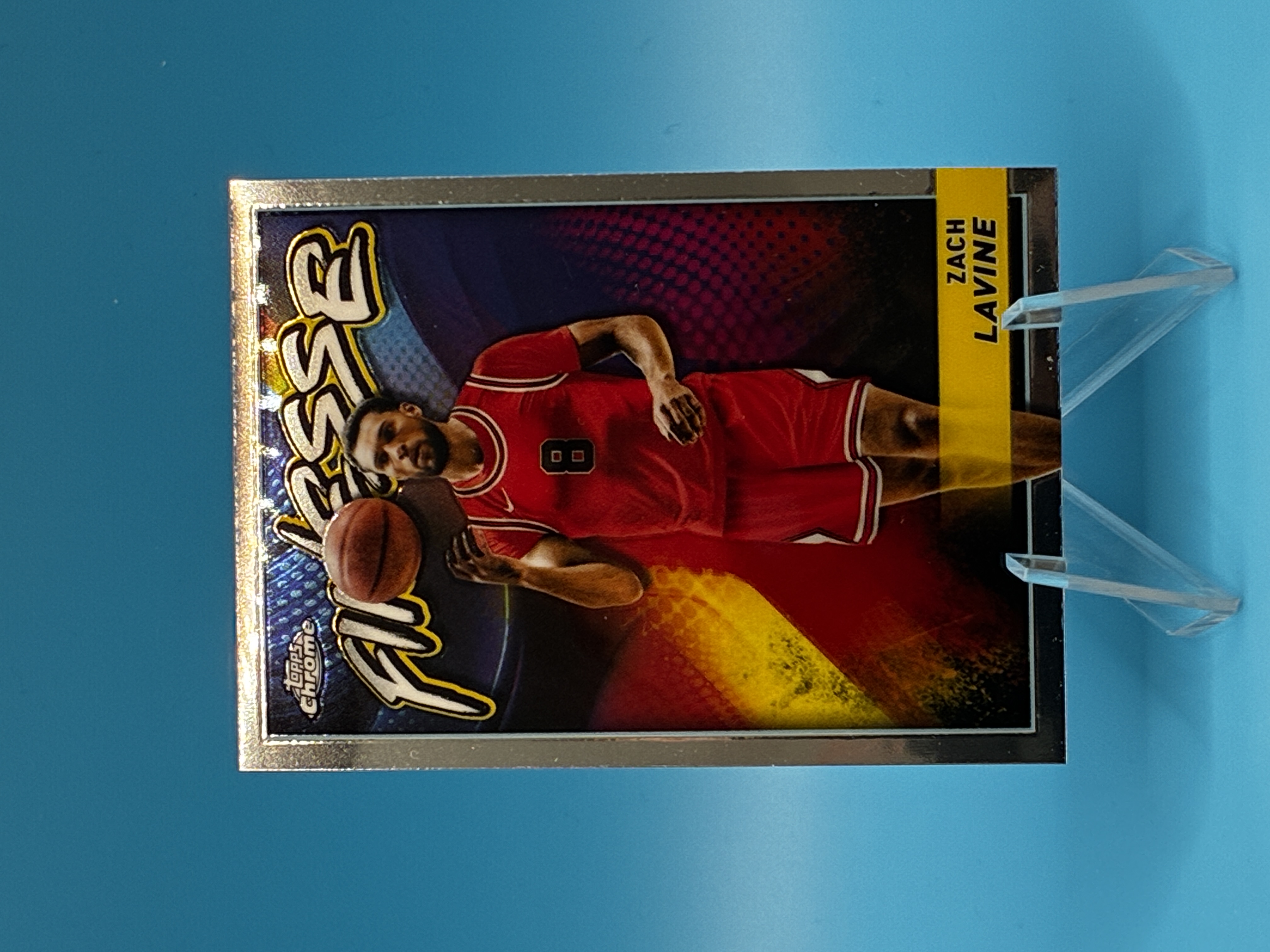 2023/2024 Topps Chrome Zach Lavine Finesse #F-4 Chicago Bulls – Vorderseite