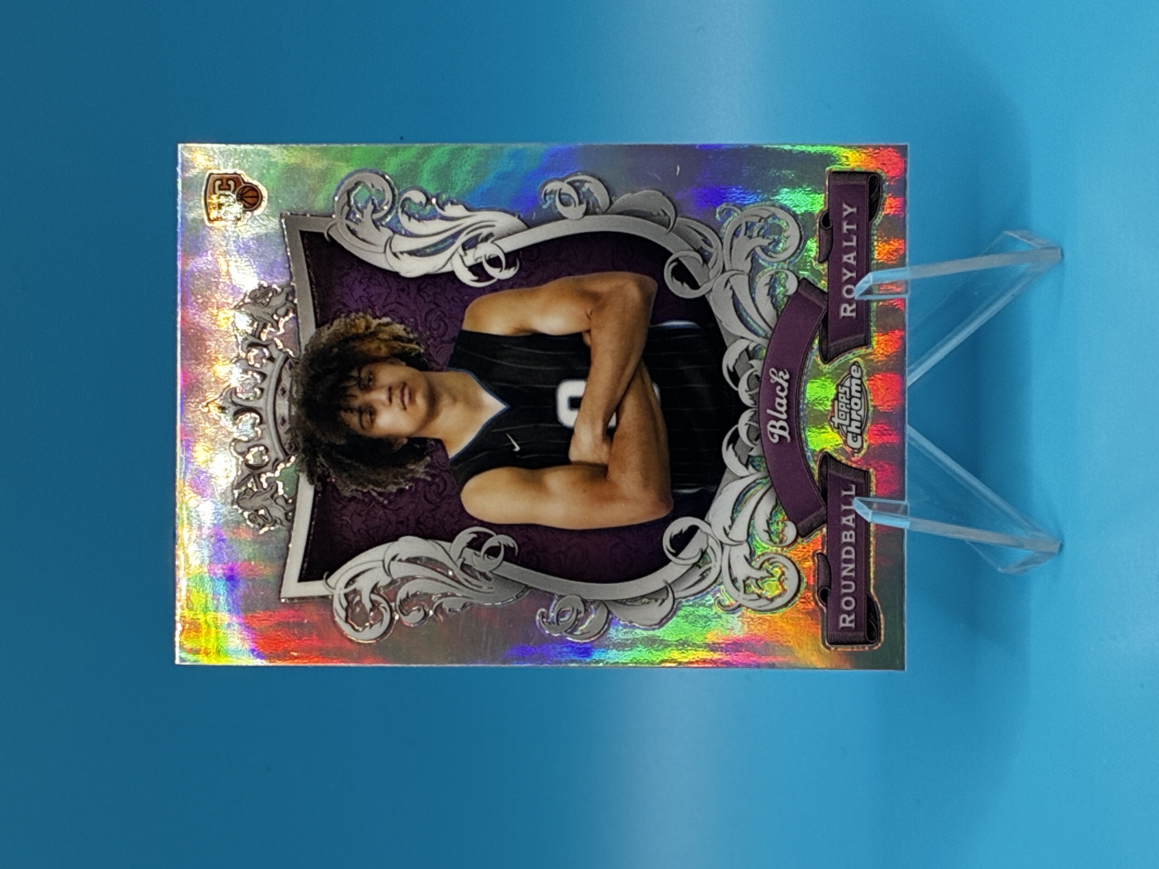 2023/2024 Topps Chrome Anthony Black Refractor Roundball Royalty #RR-16 Orlando Magic – Vorderseite