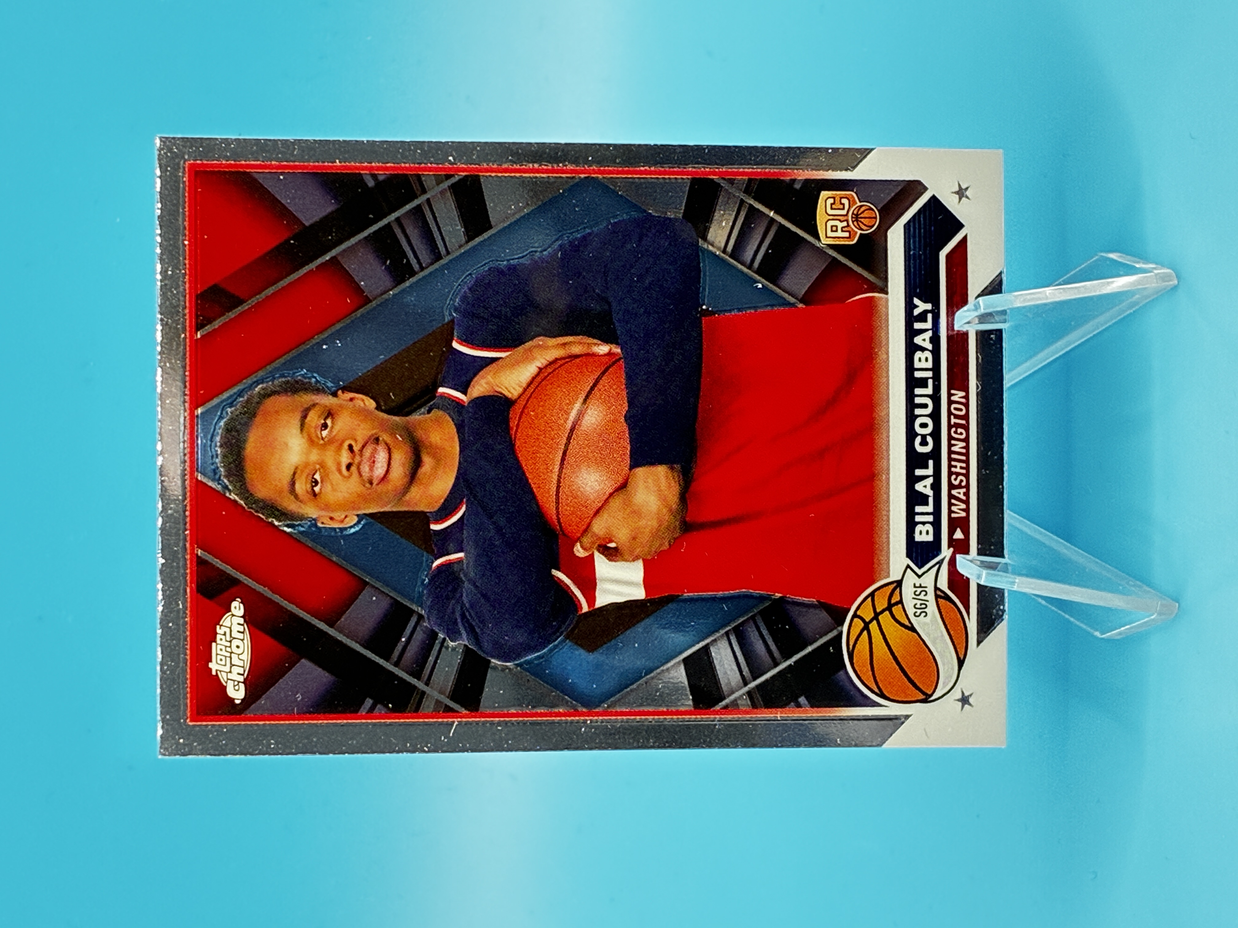 2023/2024 Topps Chrome Bilal Coulibaly #171 Washington – Vorderseite