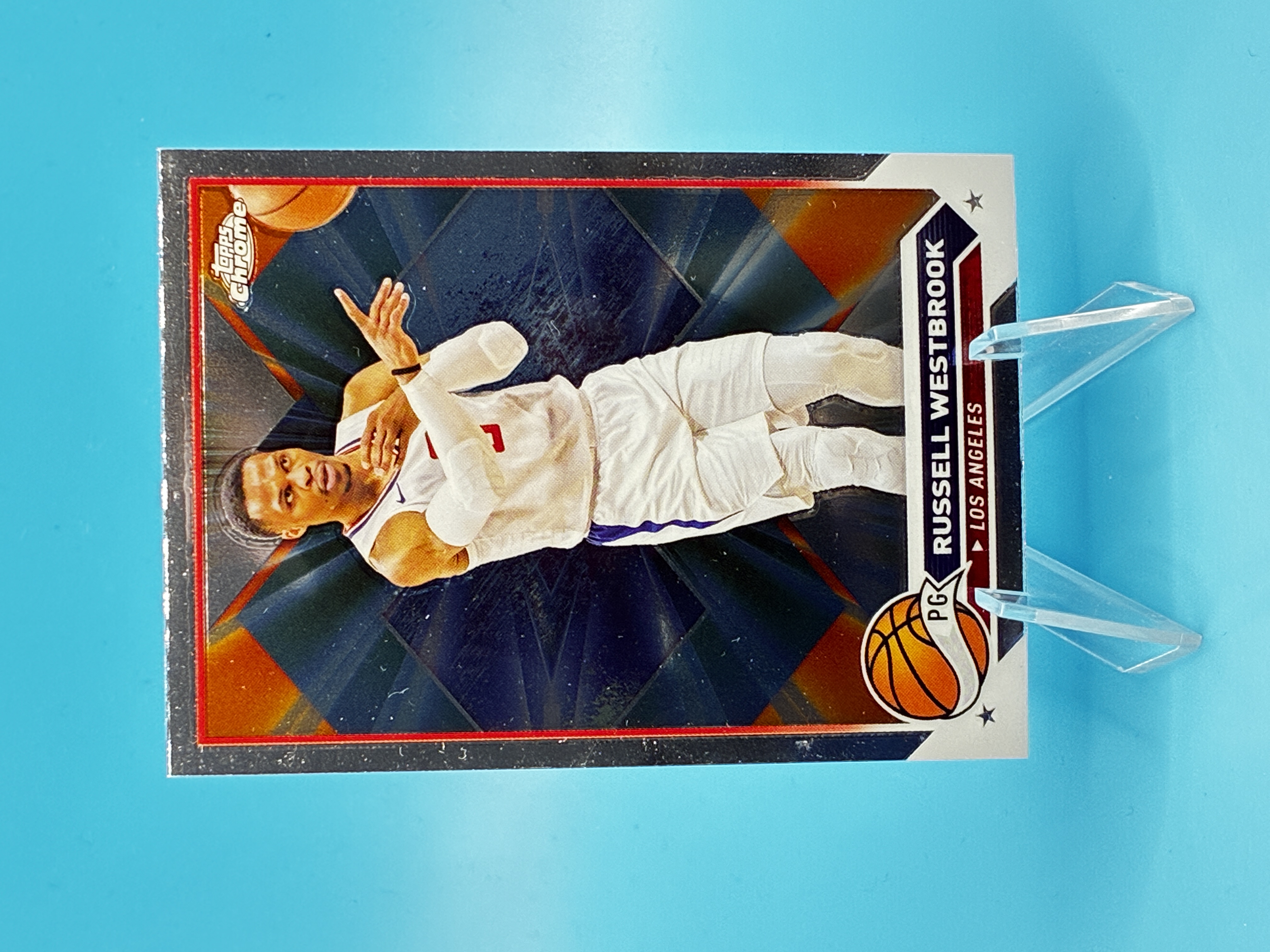 2023/2024 Topps Chrome Russell Westbrook #110 Los Angeles Clippers – Vorderseite