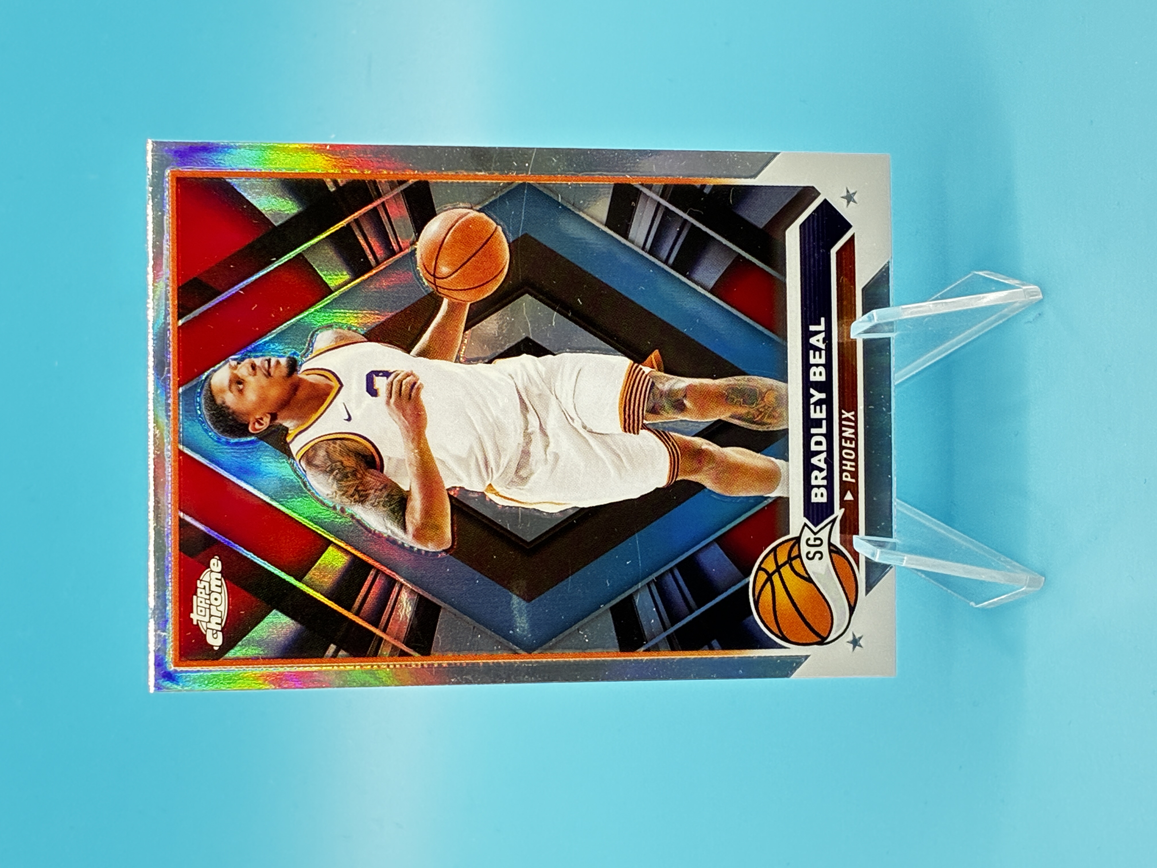 2023/2024 Topps Chrome Bradley Beal Refractor #108 Phoenix – Vorderseite
