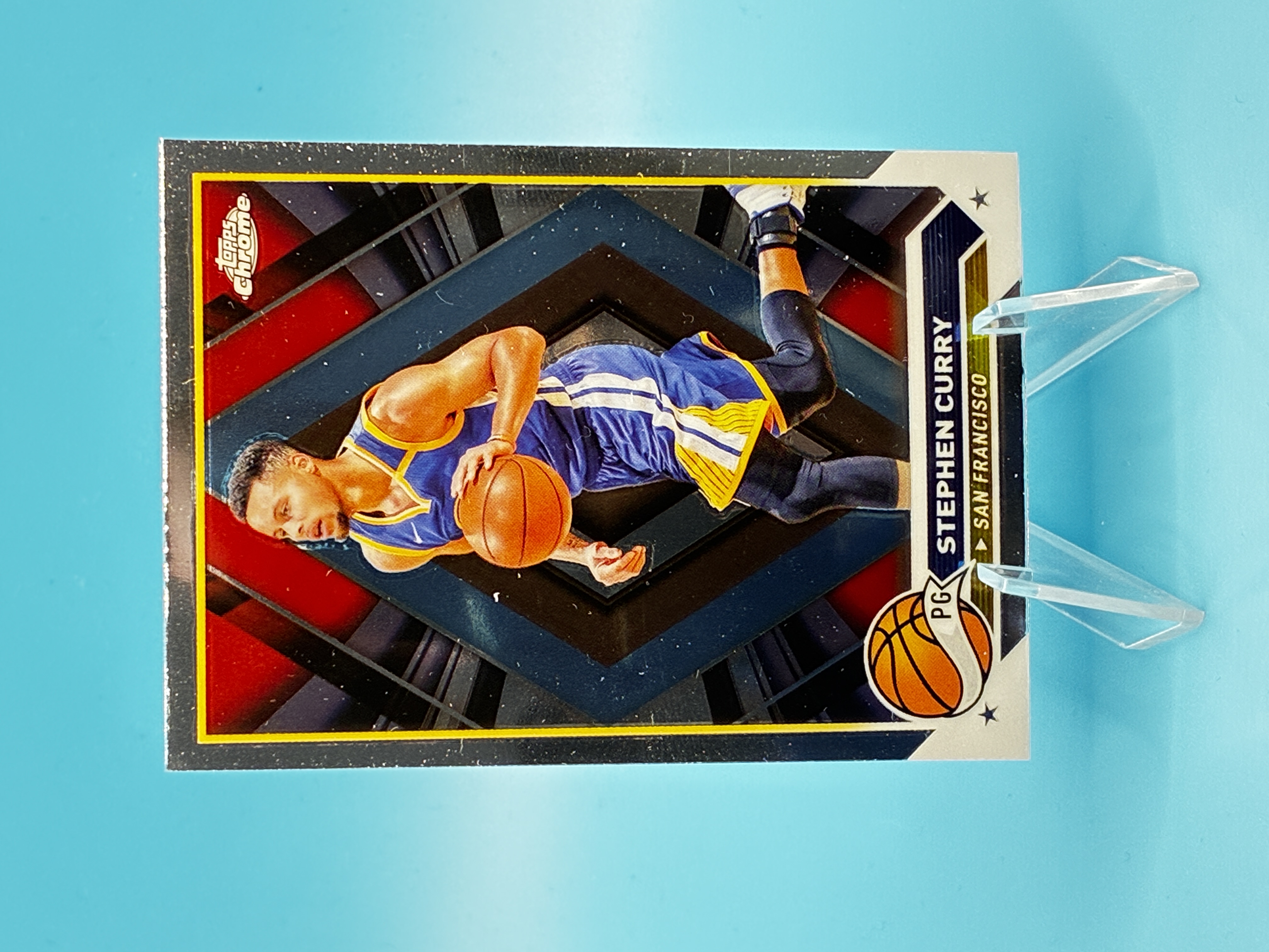 2023/2024 Topps Chrome Stephen Curry #30 Golden State Warriors – Vorderseite