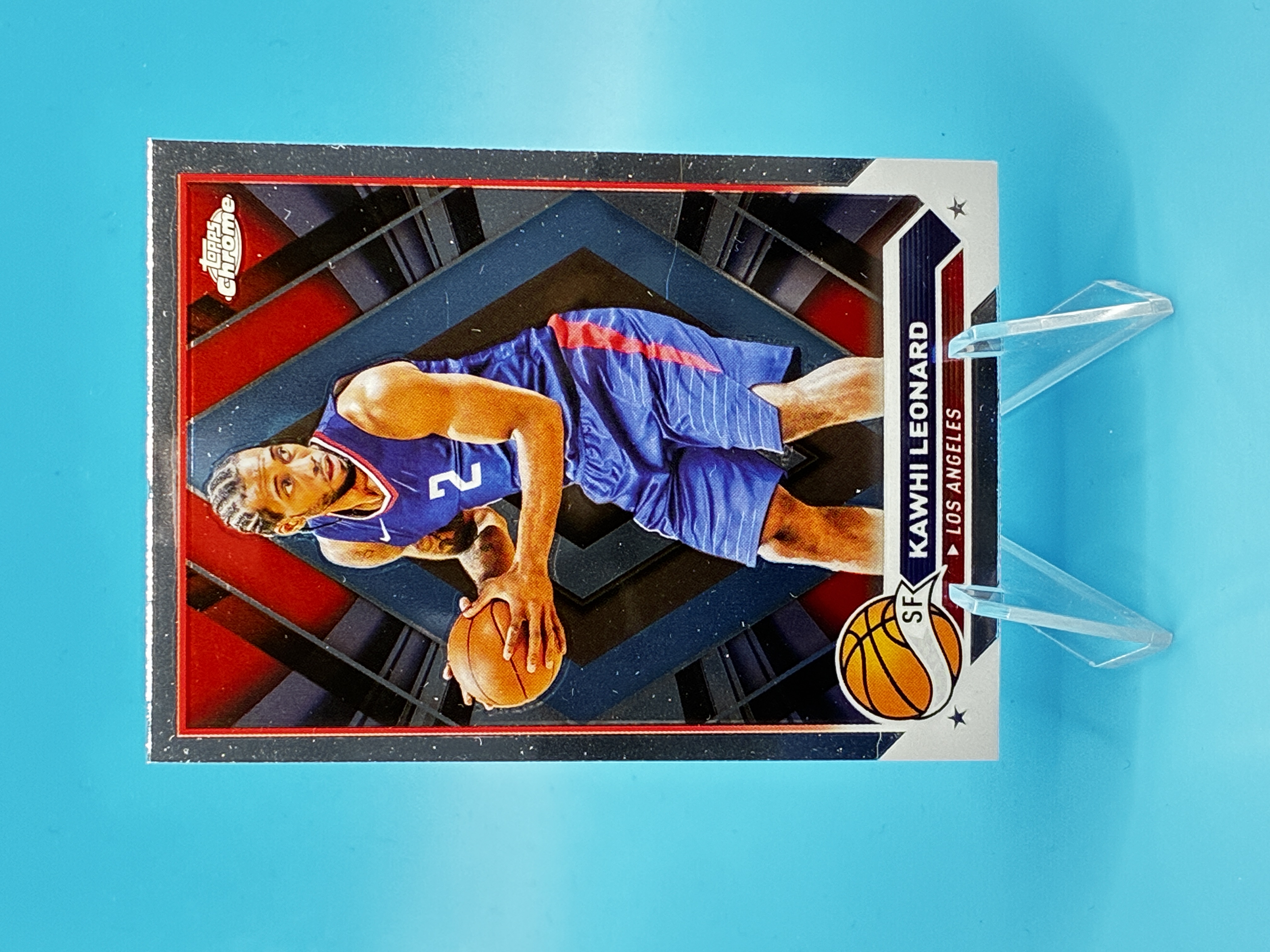 2023/2024 Topps Chrome Kawhi Leonard #93 Los Angeles Clippers – Vorderseite