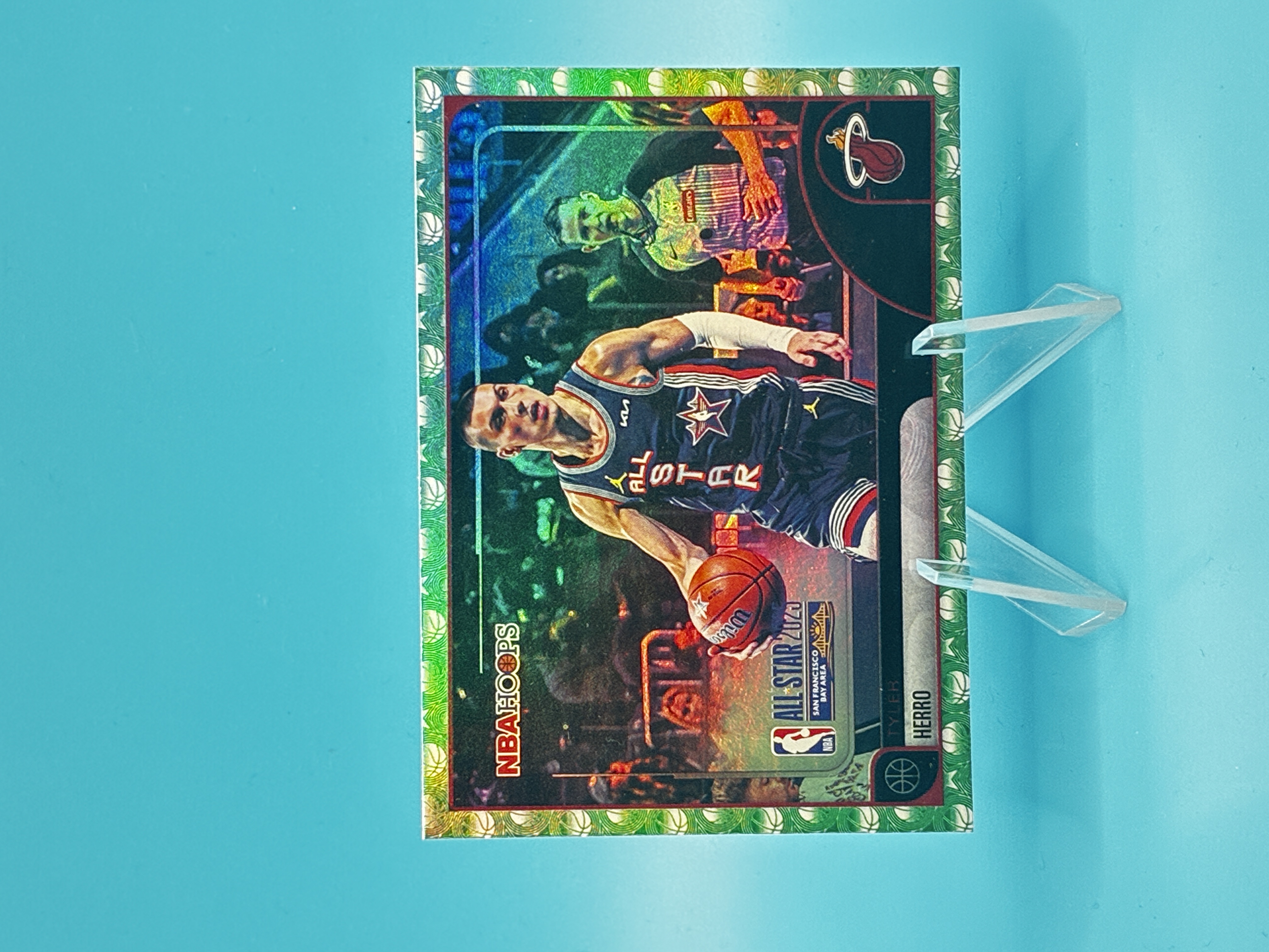 2025 Topps Hoops Tyler Herro Green All-Star 2025 #280 Miami Heat – Vorderseite