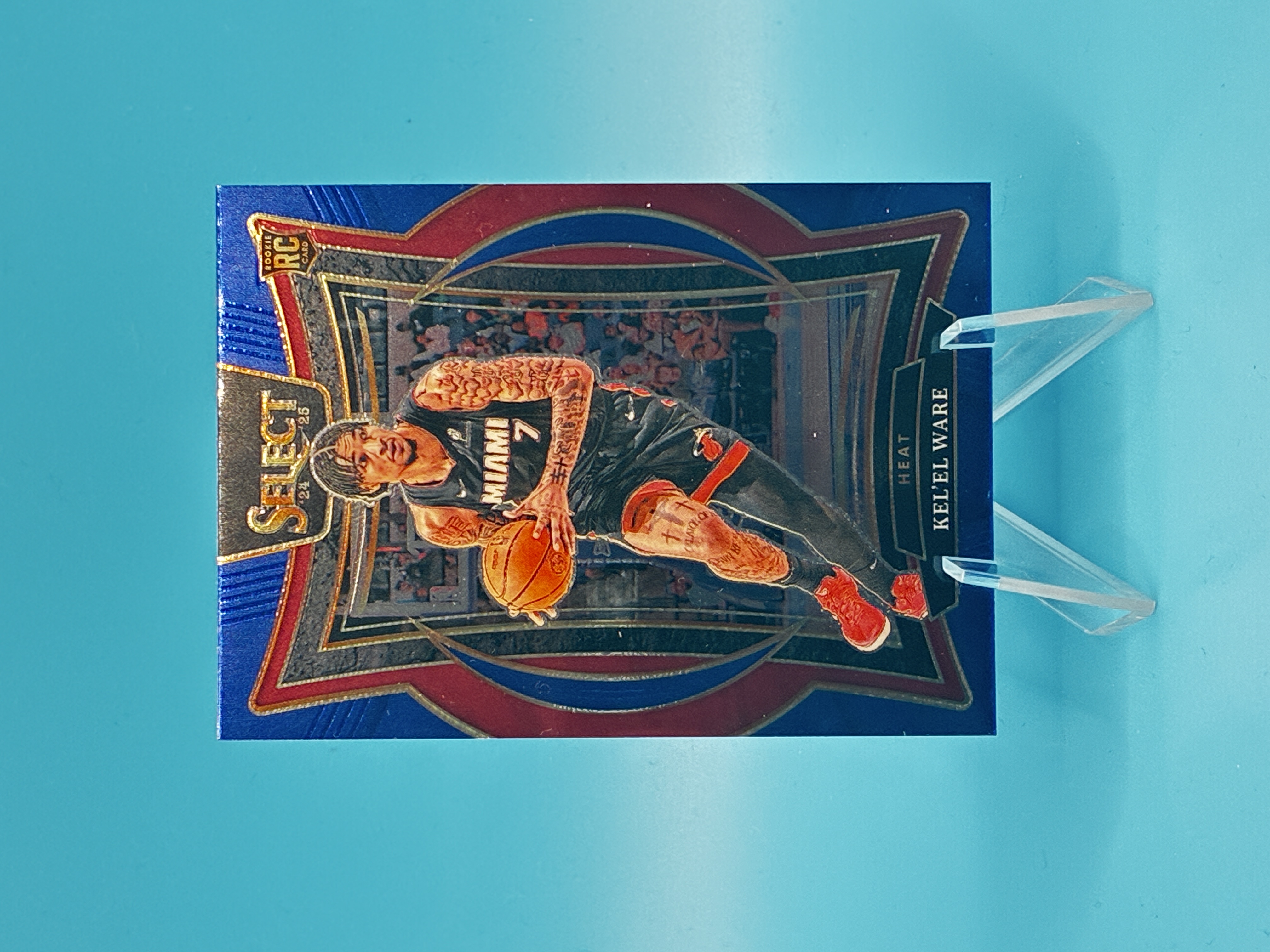 2024/2025 Panini Select Kel'el Ware Blue Concourse #66 Miami Heat – Vorderseite