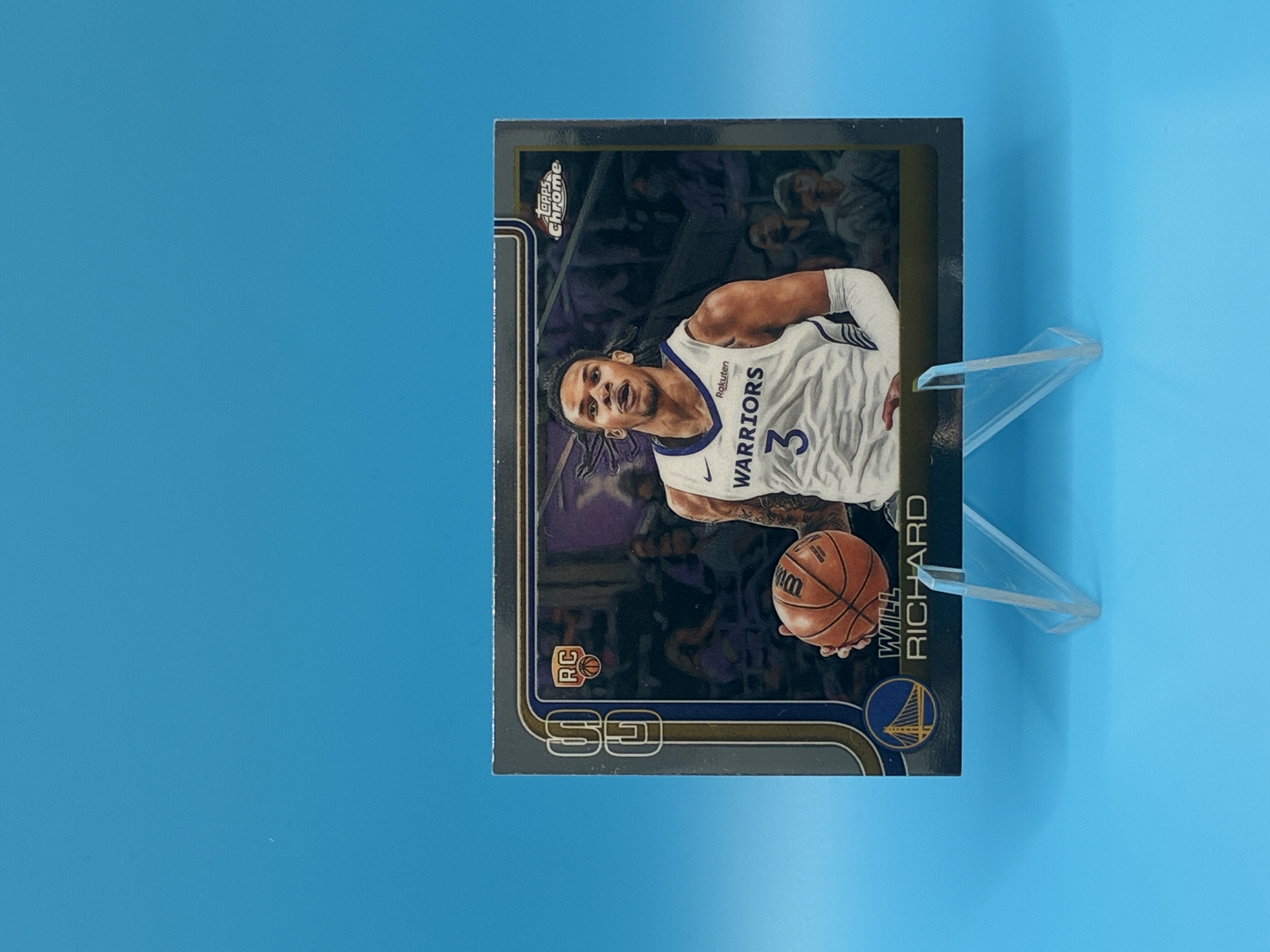 2025/2026 Topps Chrome Will Richard #287 Golden State Warriors – Vorderseite