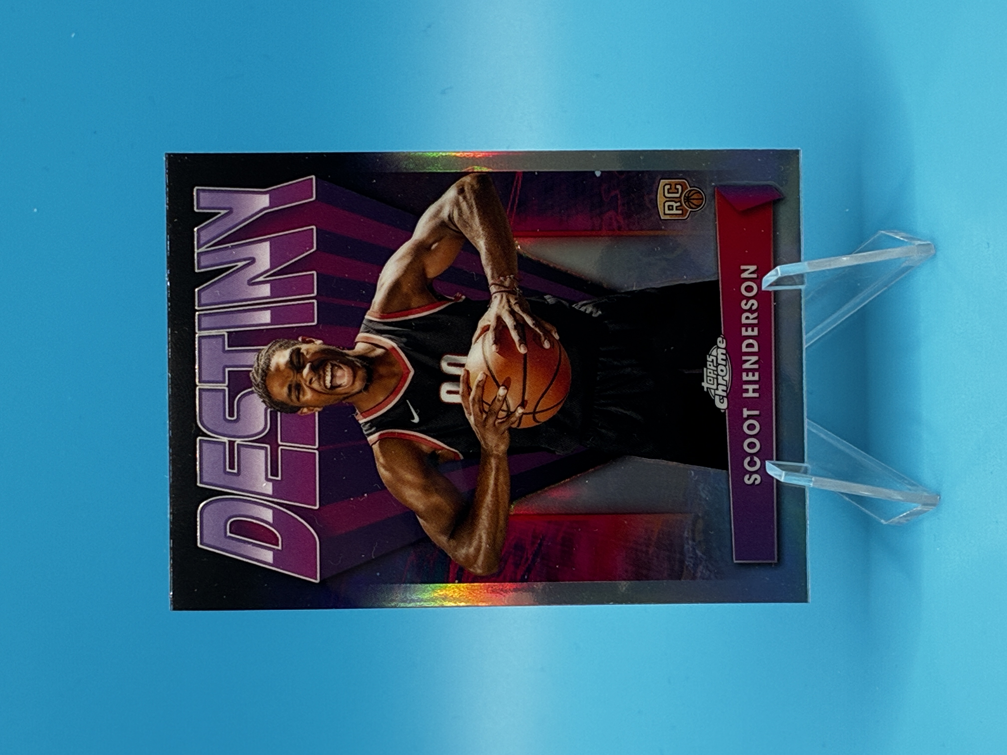 2023/2024 Topps Chrome Scoot Henderson Destiny #D-3 Portland Trail Blazers – Vorderseite