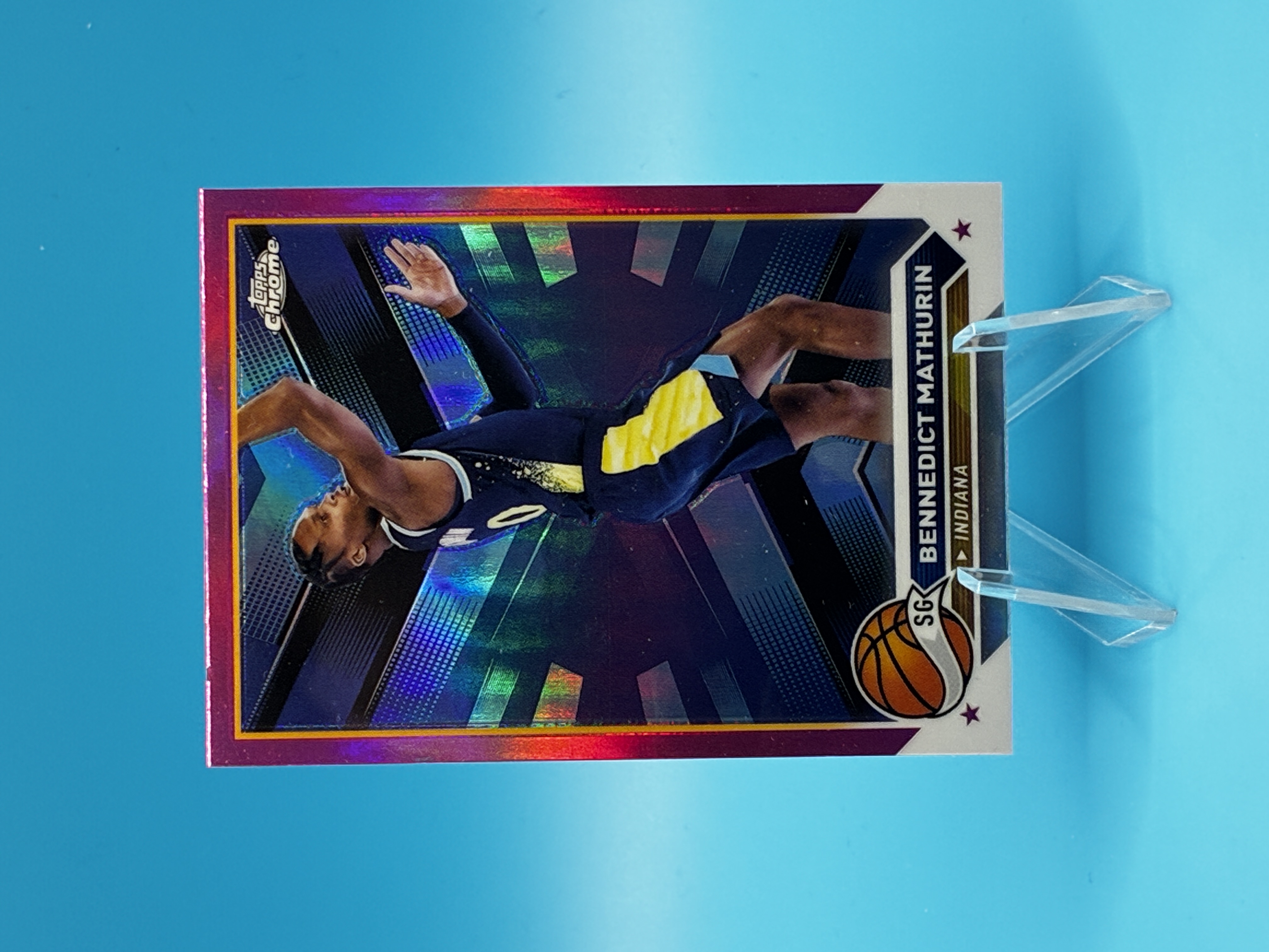 2023/2024 Topps Chrome Benedict Mathurin #76 Indiana Pacers – Vorderseite