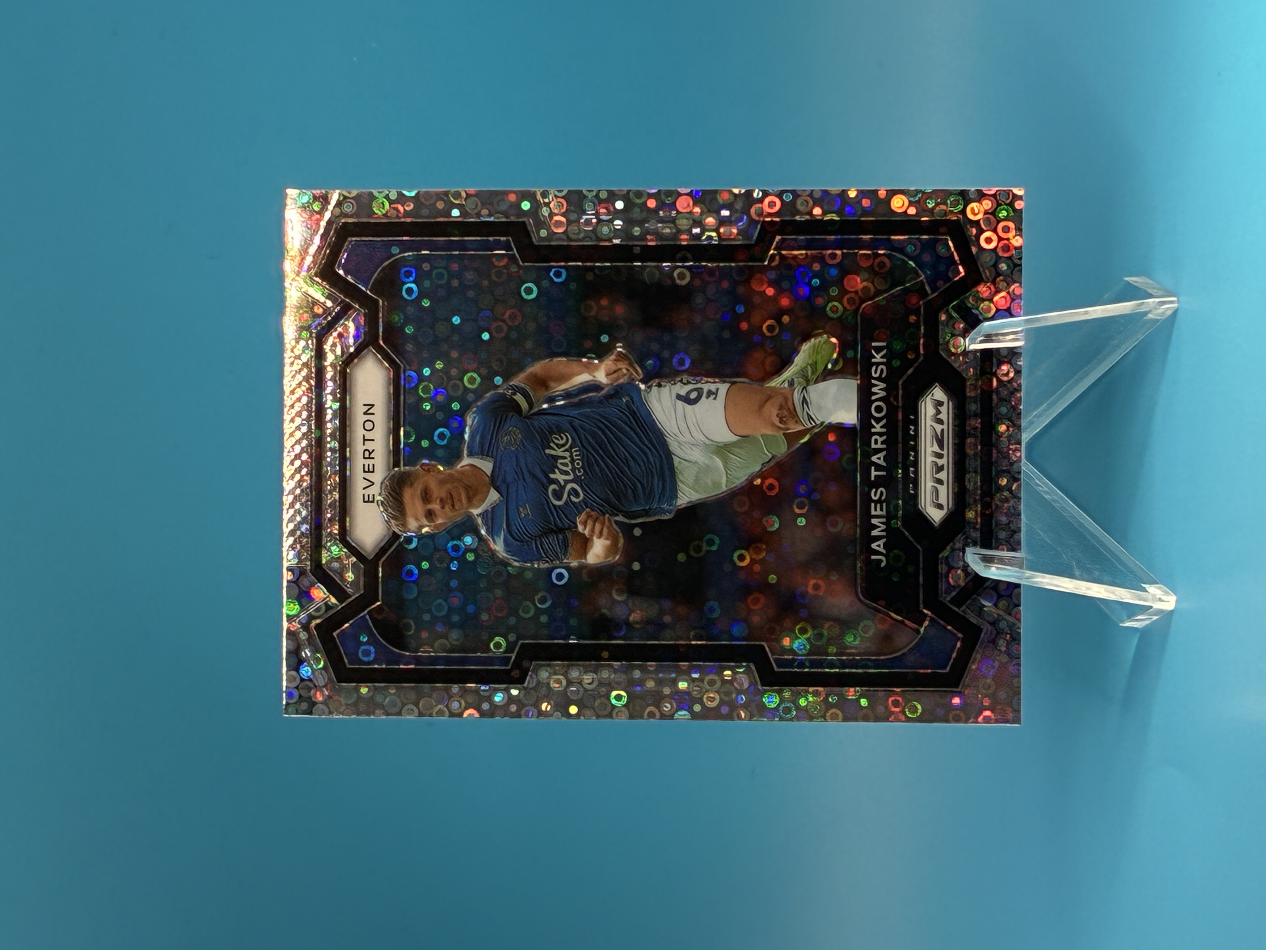 2023/2024 Panini Prizm James Tarkowski Disco #254 Everton – Vorderseite