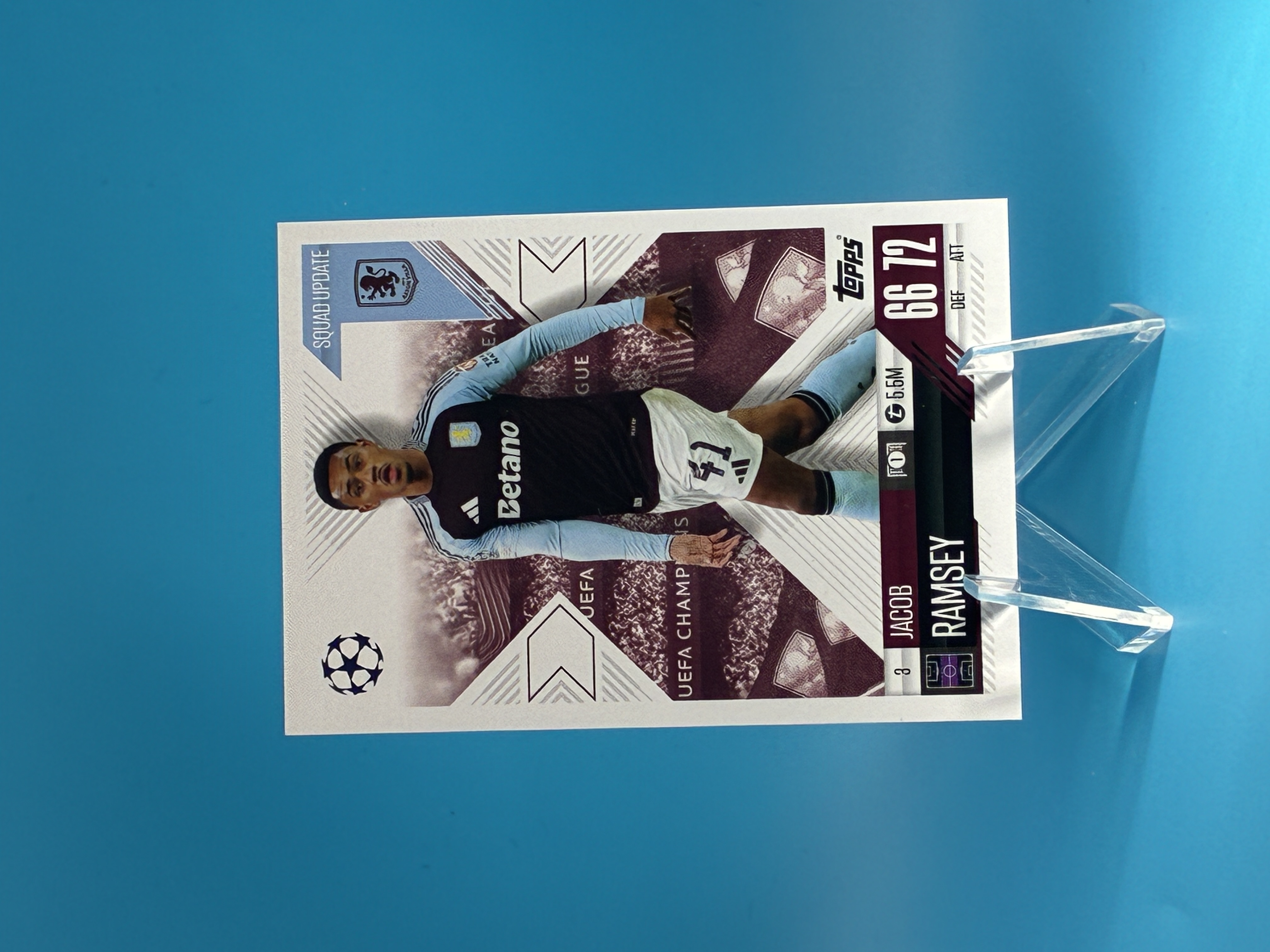 2021/2022 Topps Match Attax Jacob Ramsey Squad Update #3 Aston Villa – Vorderseite