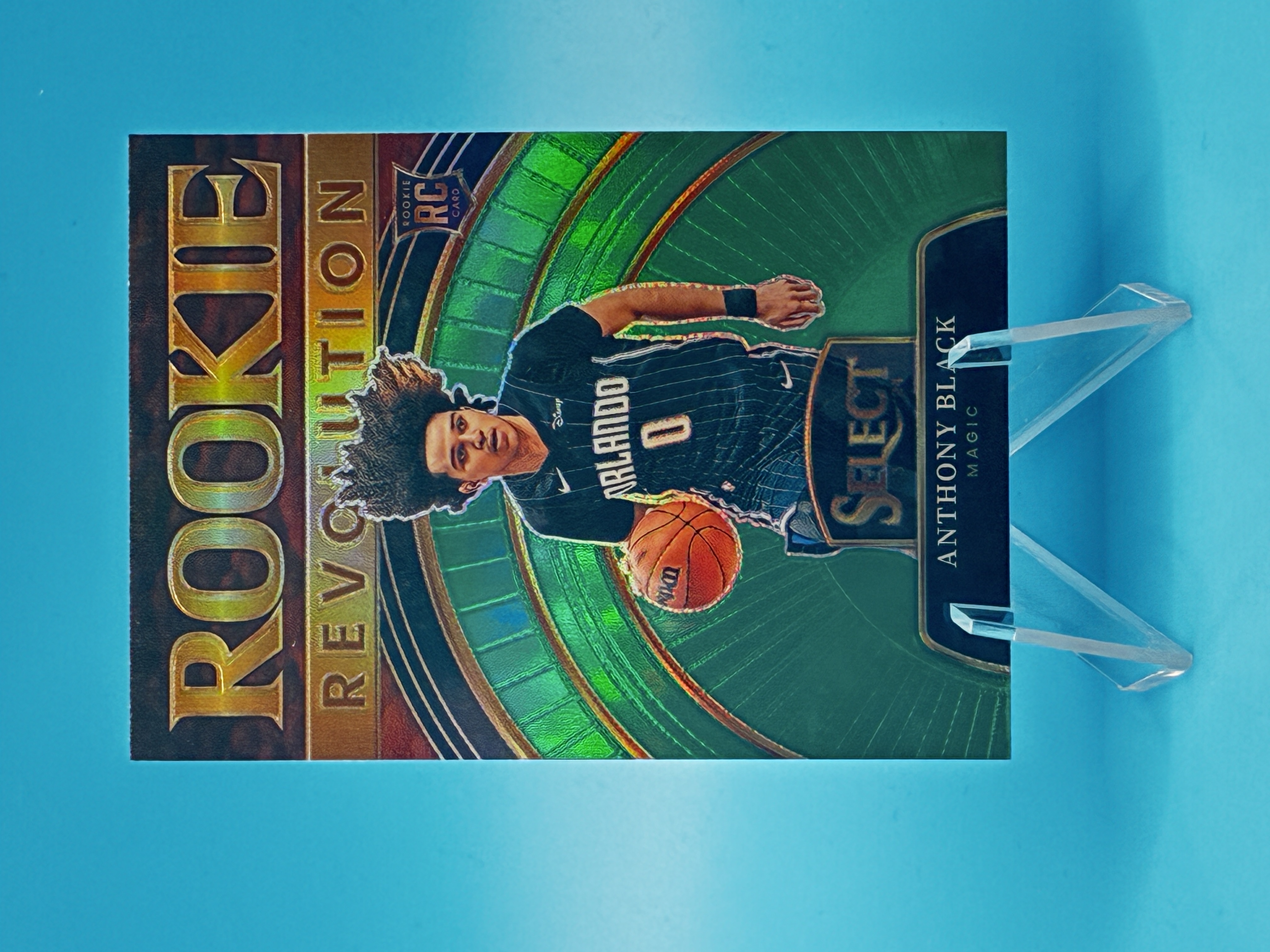 2023/2024 Panini Select Anthony Black Green Rookie Revolution #28 Orlando Magic – Vorderseite