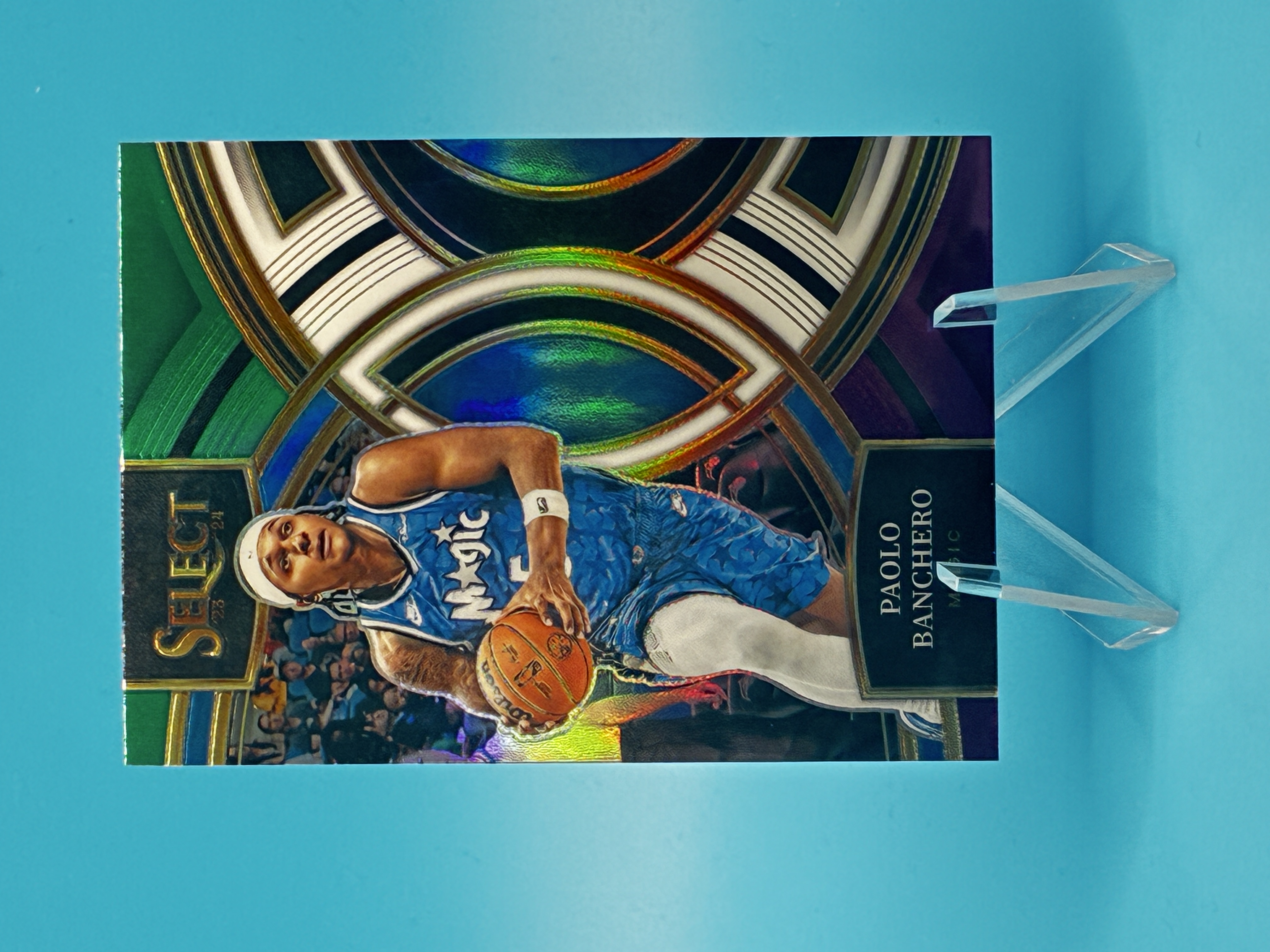 2023/2024 Panini Select Paolo Banchero Green White Purple Premier #170 Orlando Magic – Vorderseite