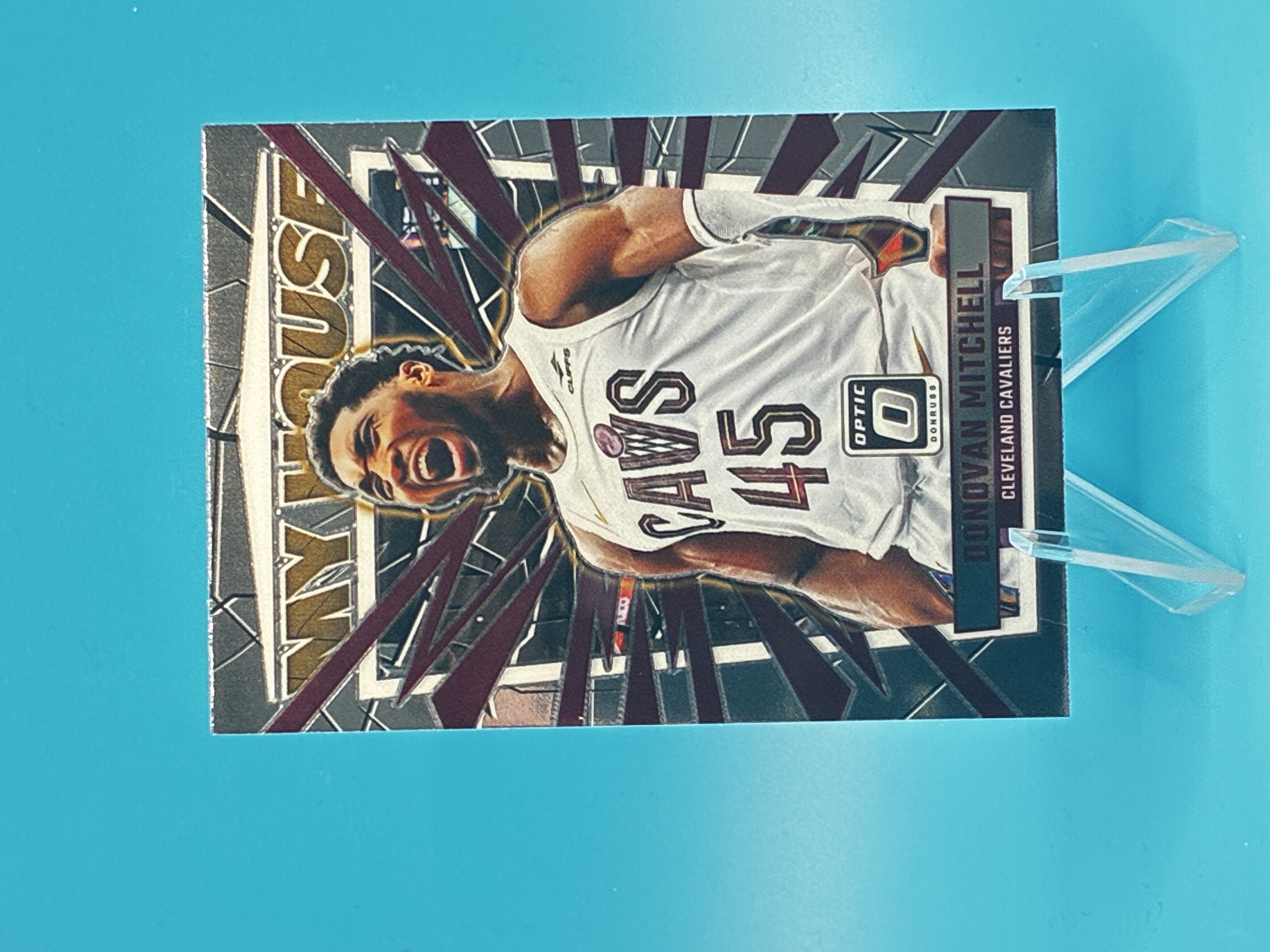 2023/2024 Panini Optic Donovan Mitchell My House! #13 Cleveland Cavaliers – Vorderseite