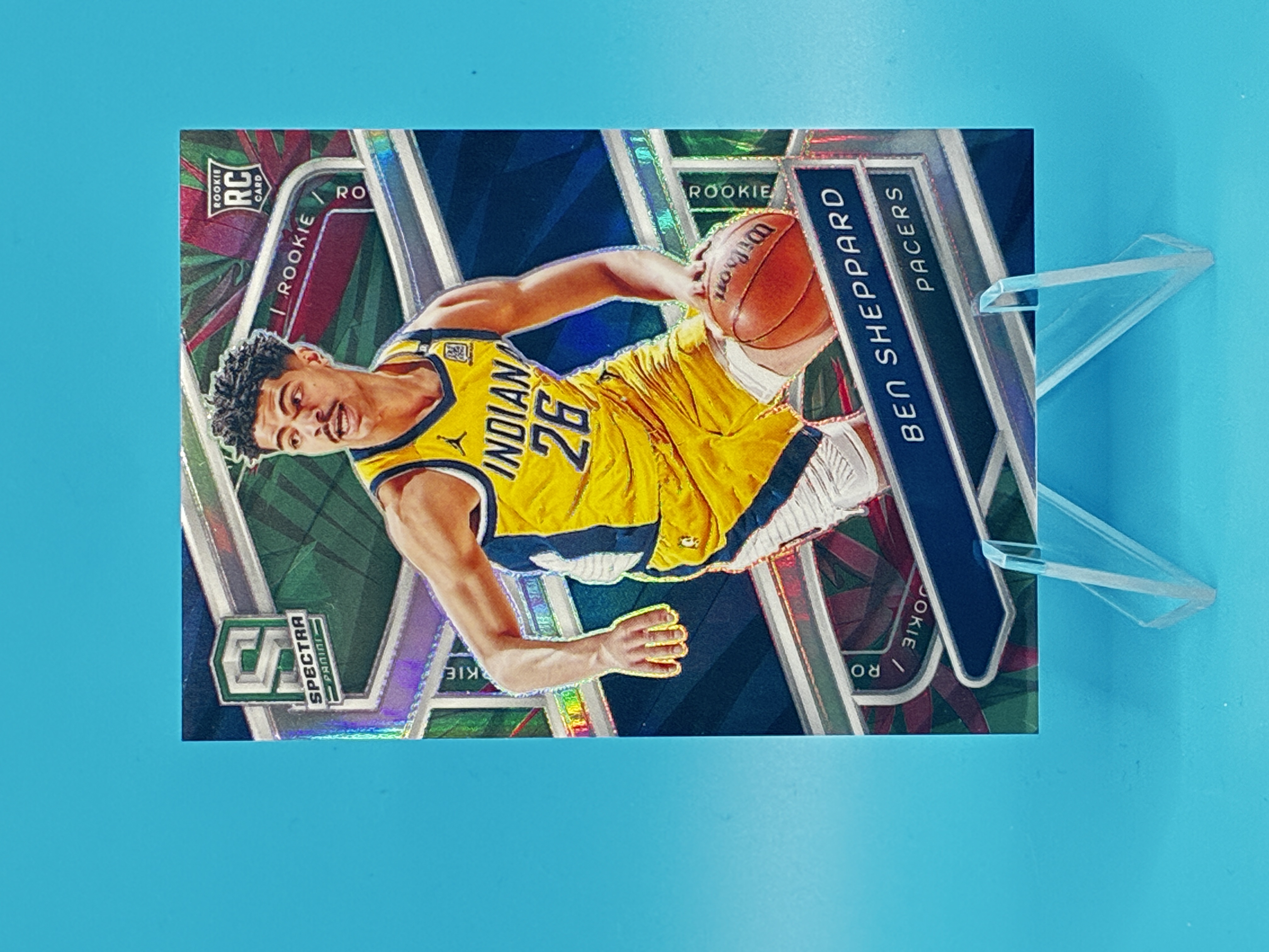 2023/2024 Panini Spectra Ben Sheppard Silver #129 Indiana Pacers – Vorderseite