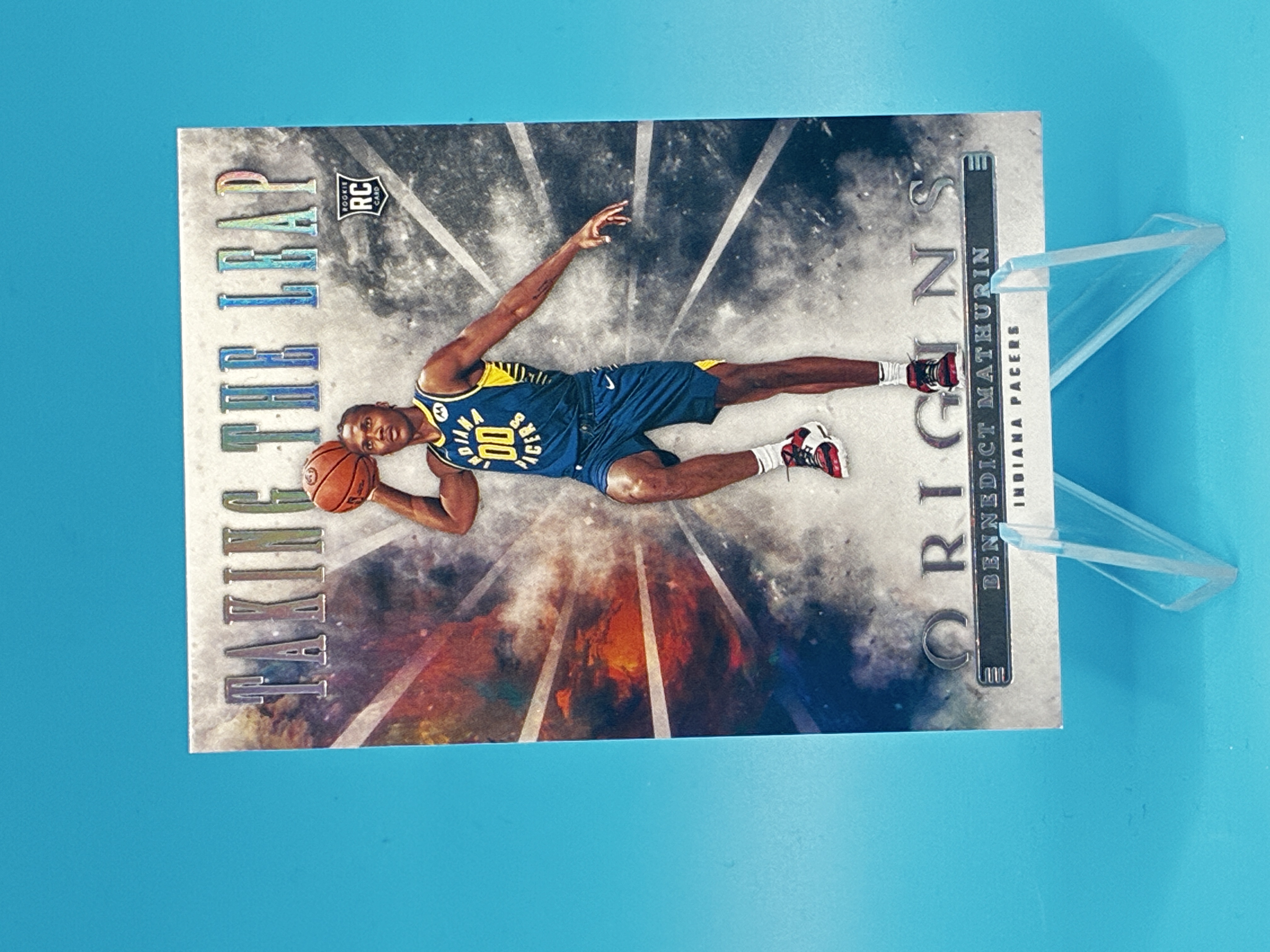 2022/2023 Panini Origins Bennedict Mathurin Taking The Leap #17 Indiana Pacers – Vorderseite