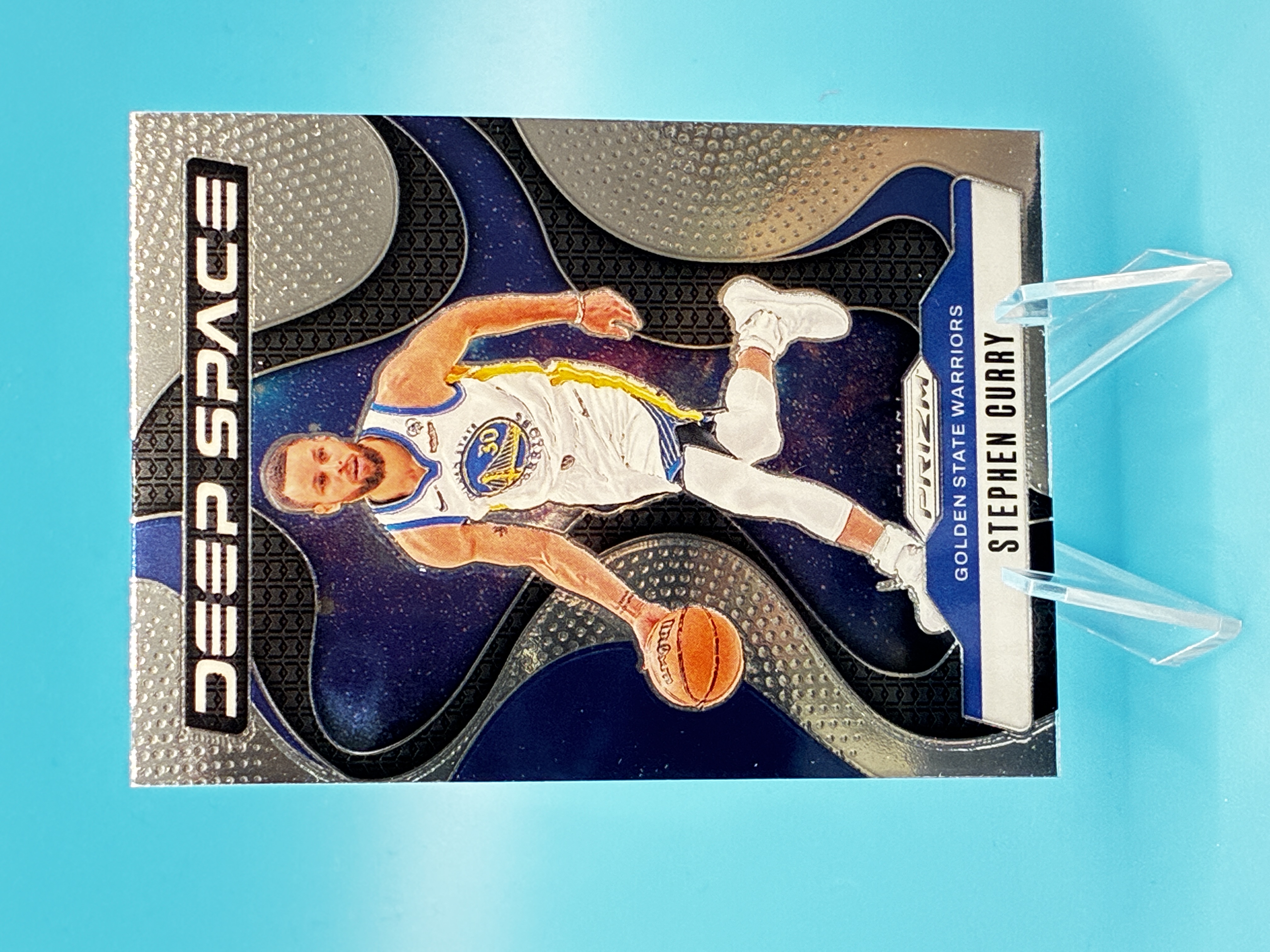 2024/2025 Panini Prizm Stephen Curry Deep Space #10 Golden State Warriors – Vorderseite