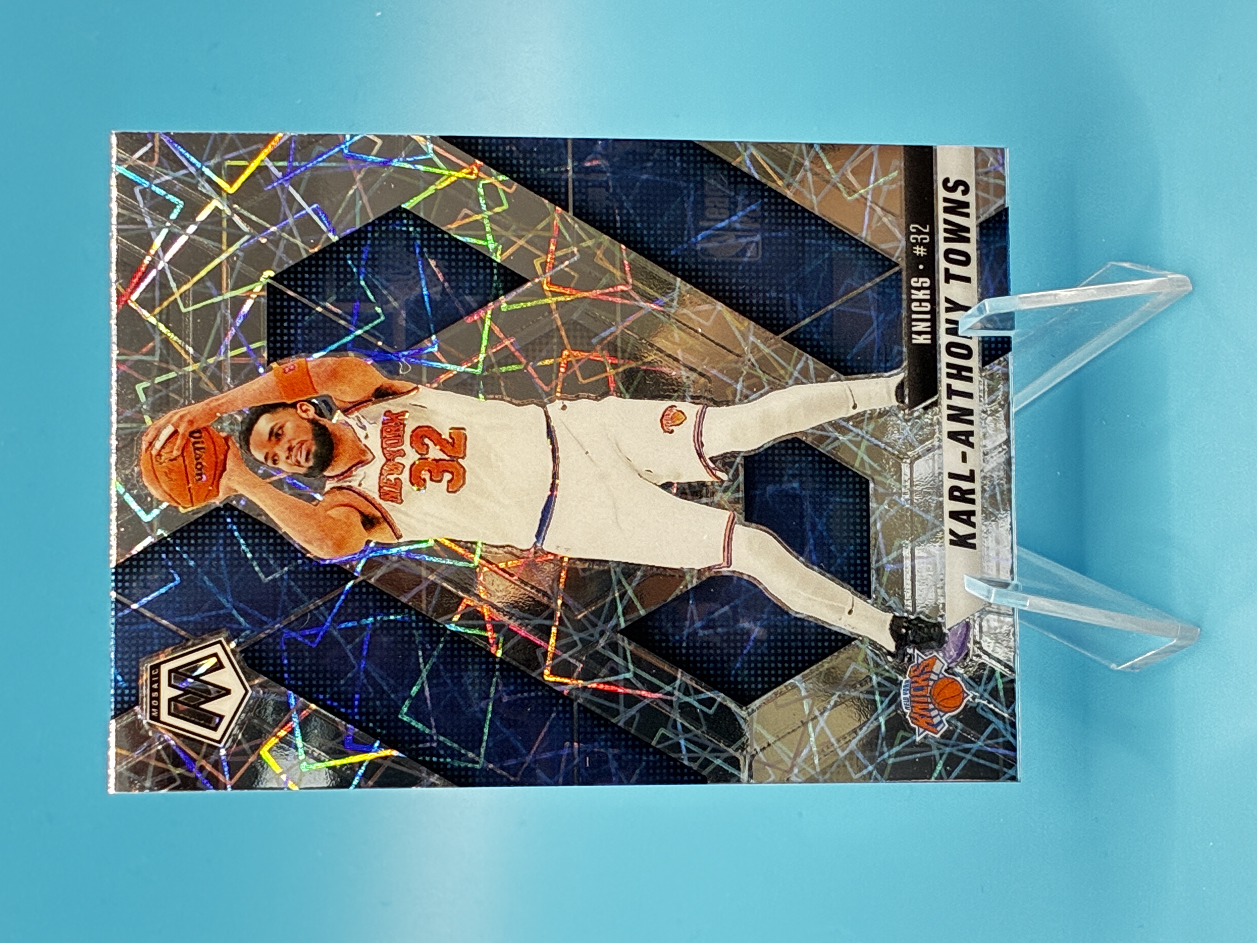 2024/2025 Panini Mosaic Karl-Anthony Towns Velocity #97 New York Knicks – Vorderseite