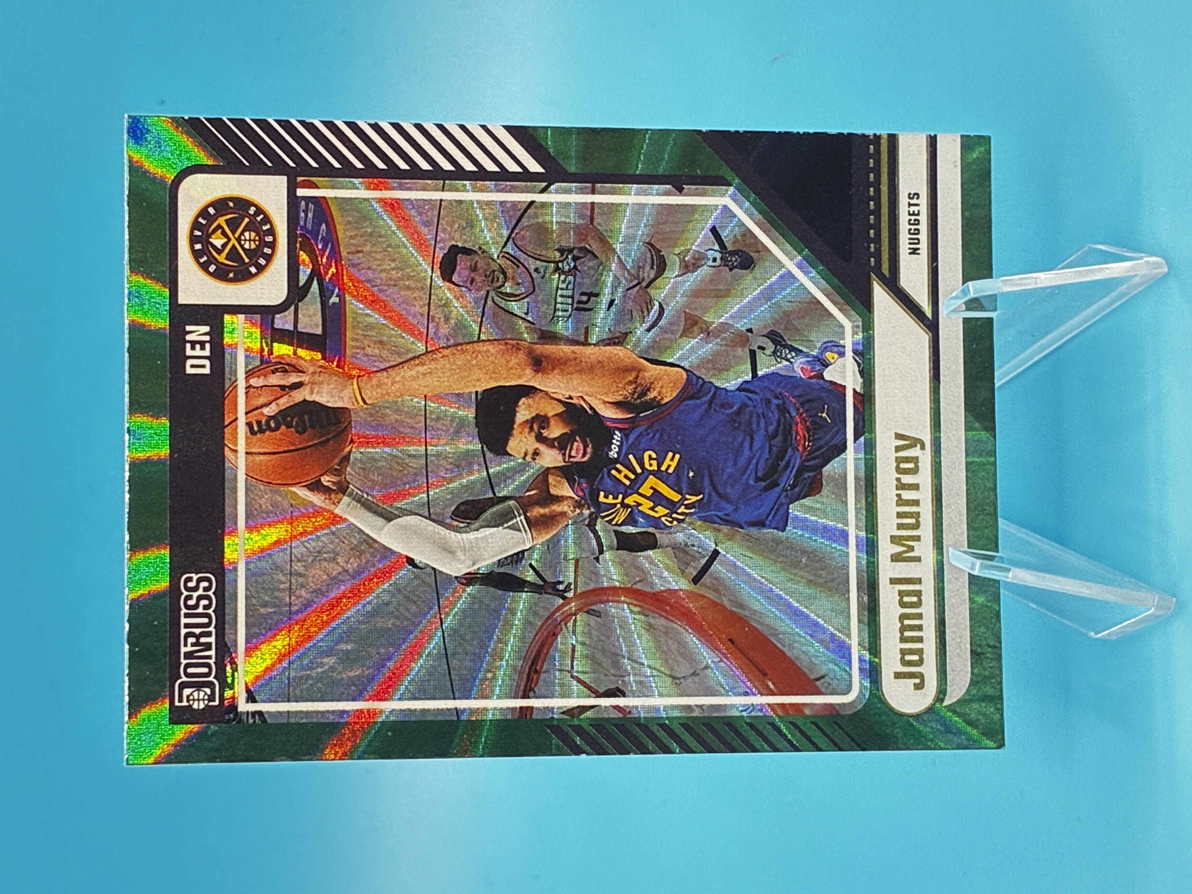 2024/2025 Panini Donruss Jamal Murray Green Laser #62 Denver Nuggets – Vorderseite