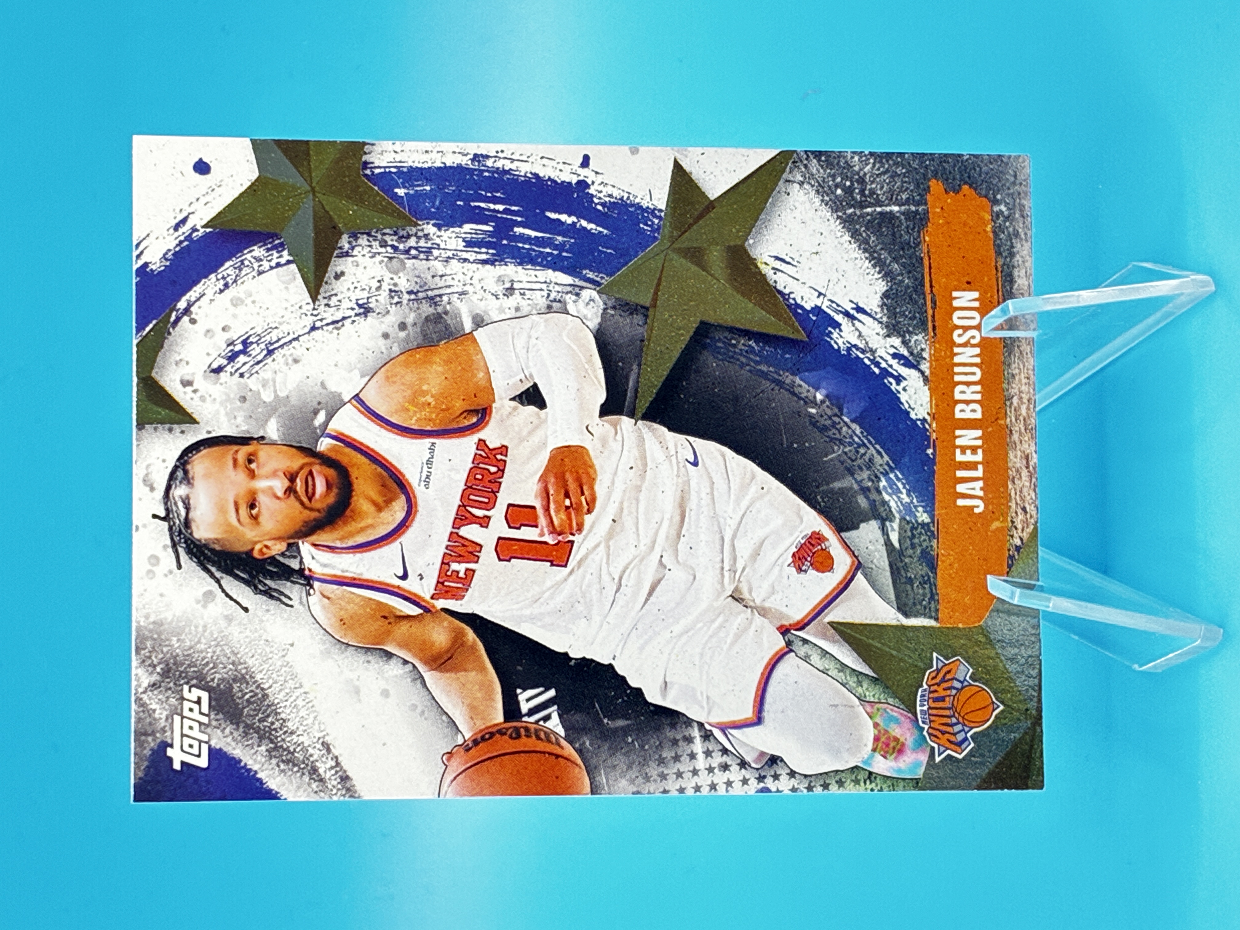 2025/2026 Topps Flagship Jalen Brunson Stars of NBA #SA-10 New York Knicks – Vorderseite