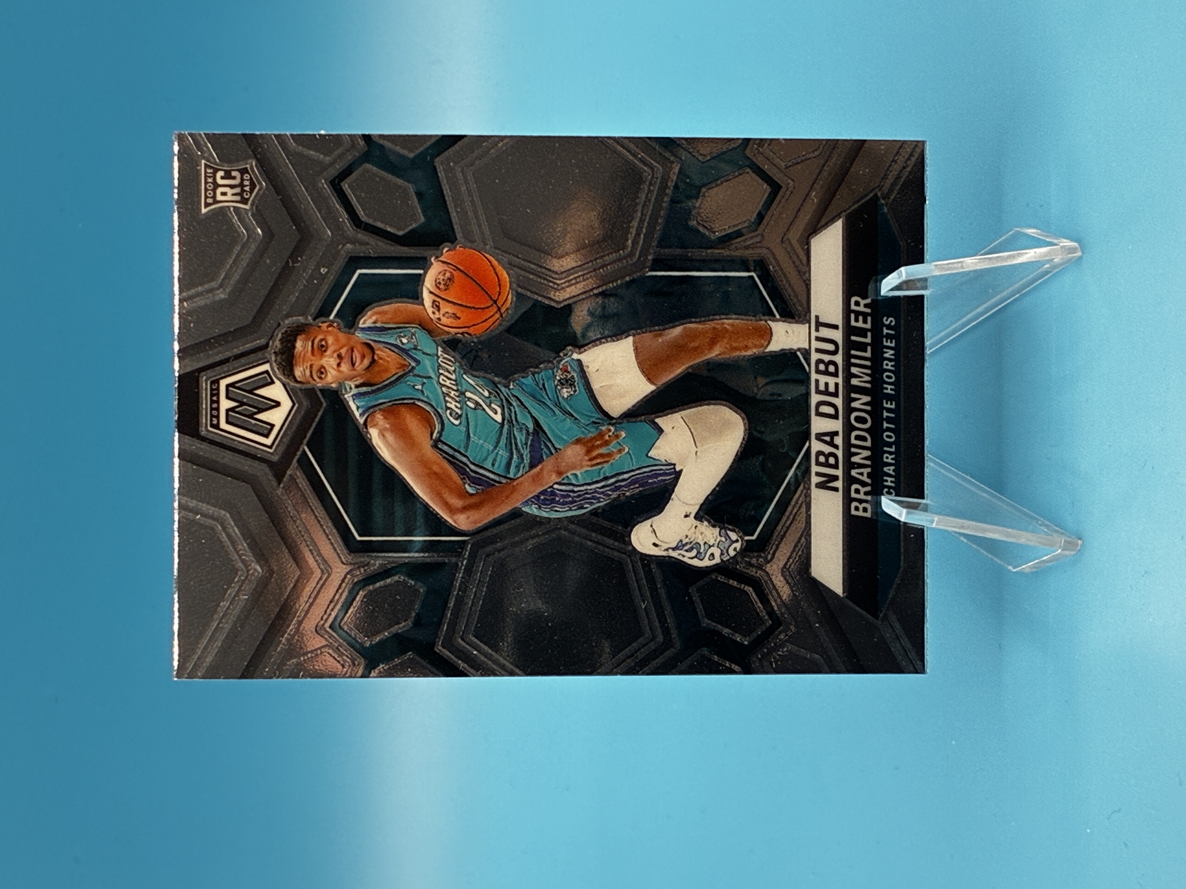 2023/2024 Panini Mosaic Brandon Miller NBA Debut #252 Charlotte Hornets – Vorderseite