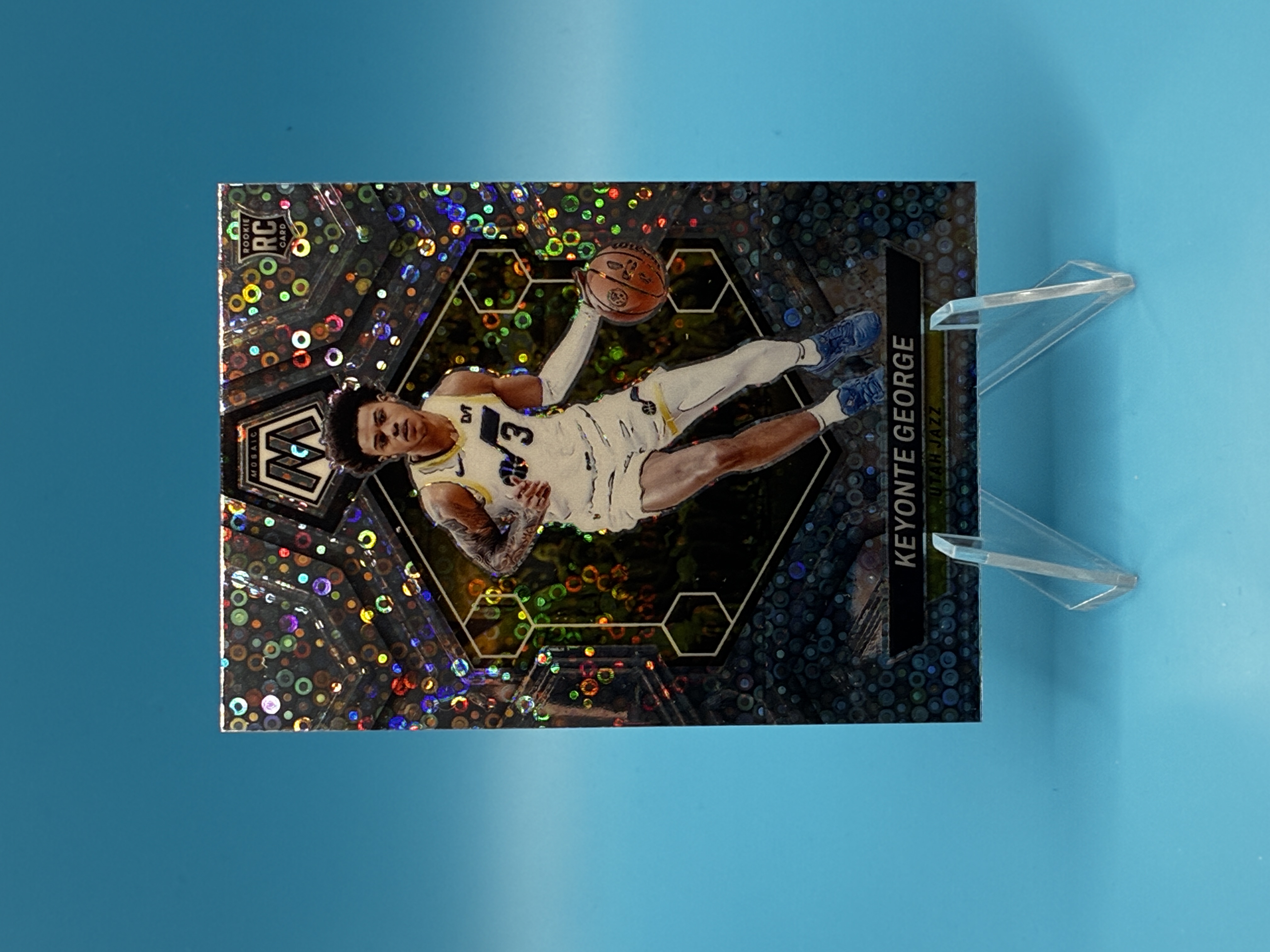 2023/2024 Panini Mosaic Keyonte George Fast Break #222 Utah Jazz – Vorderseite