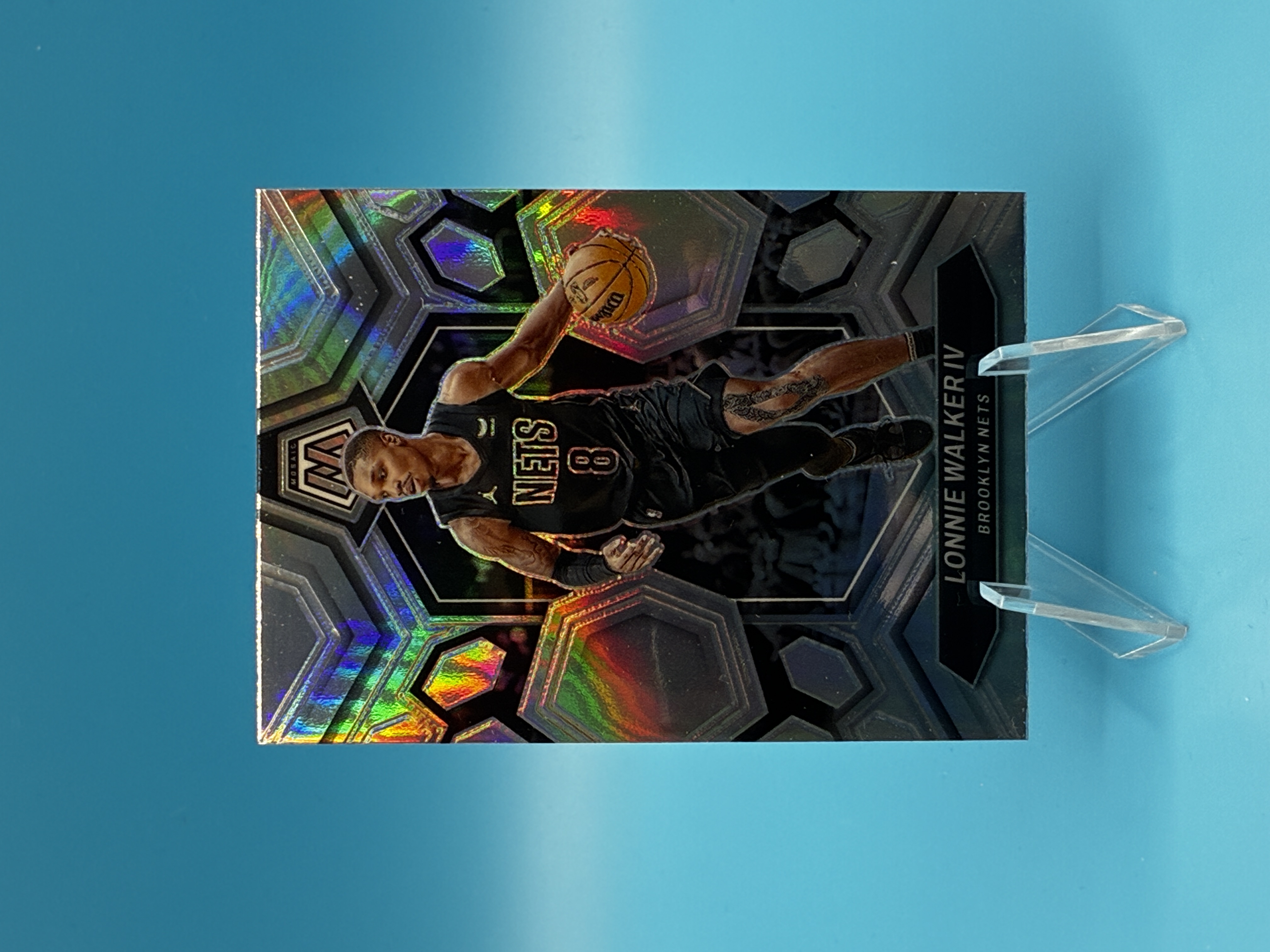 2023/2024 Panini Mosaic Lonnie Walker IV Silver #178 Brooklyn Nets – Vorderseite