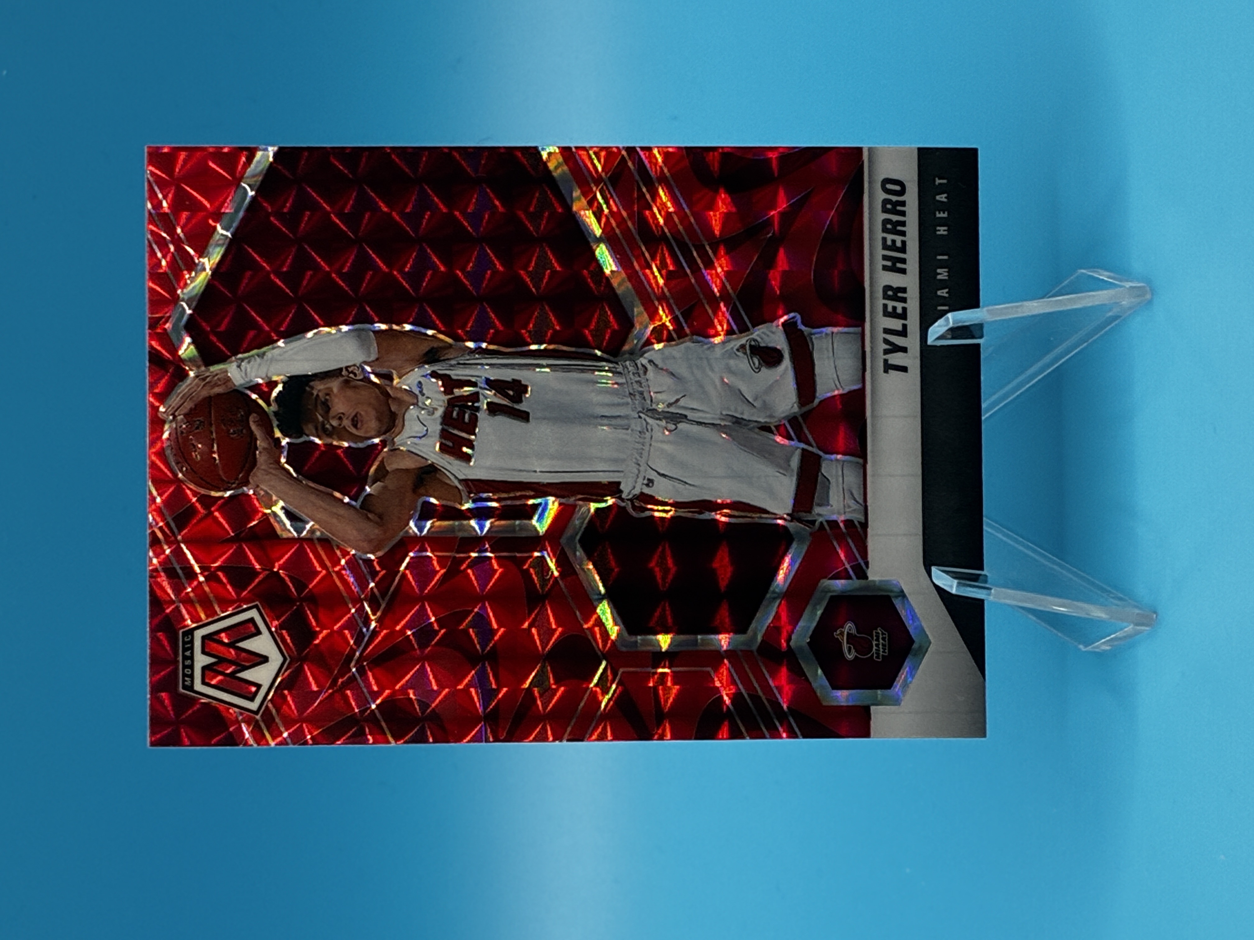 2020/2021 Panini Mosaic Tyler Herro Red #5 Miami Heat – Vorderseite