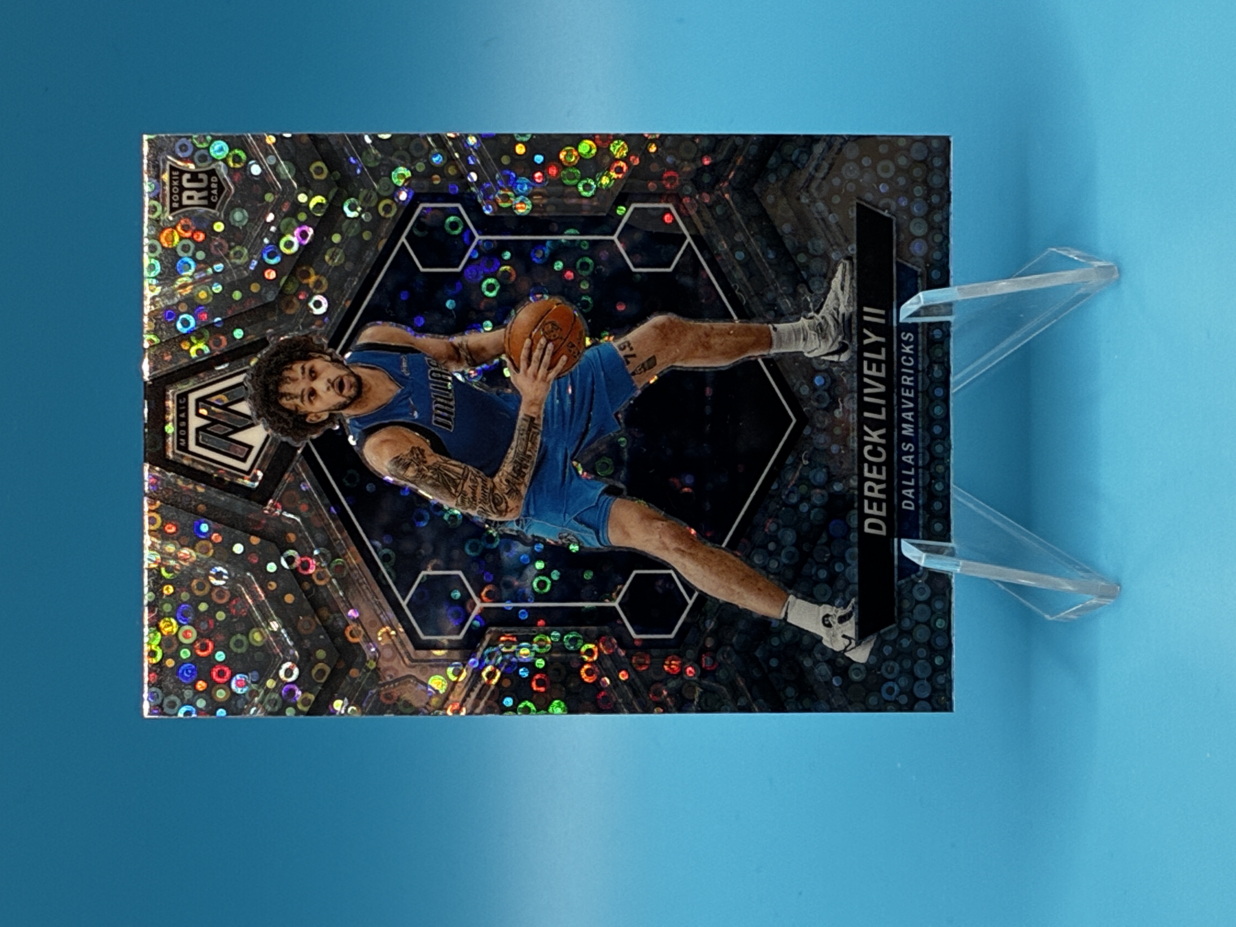 2023/2024 Panini Mosaic Dereck Lively II Fast Break #248 Dallas Mavericks – Vorderseite